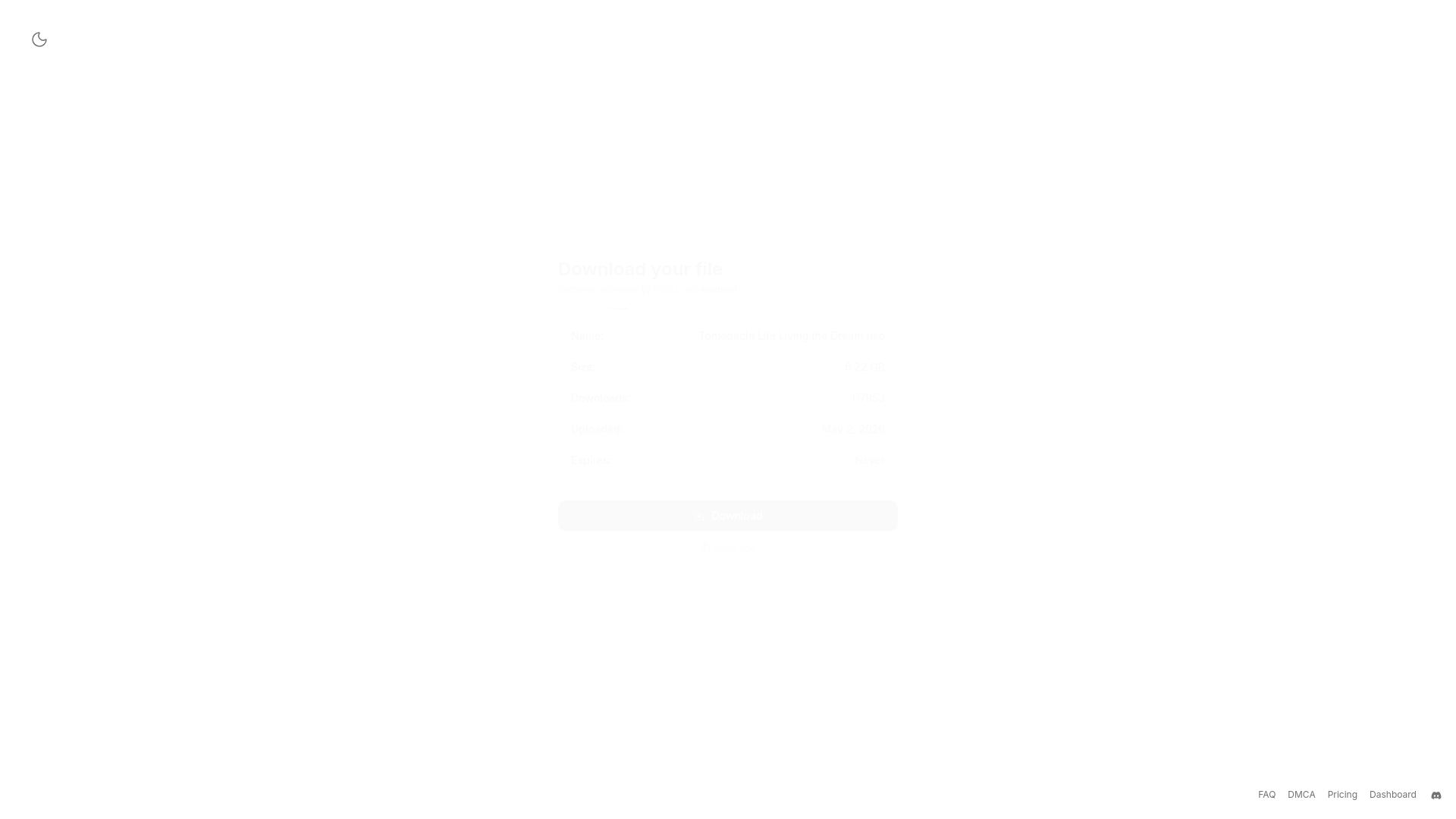 website screenshot of https://rootz.so/d/S2D4a