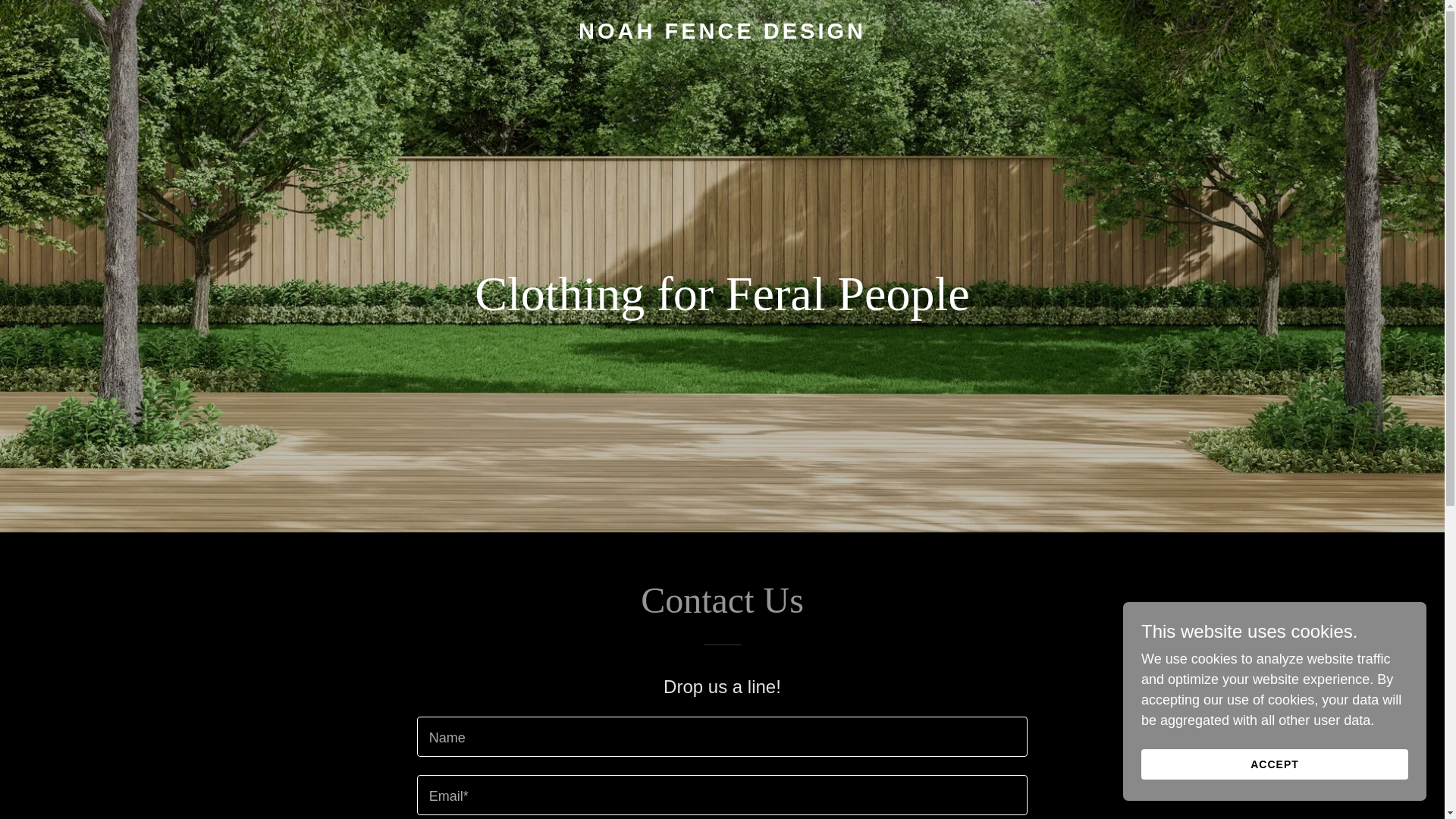 website screenshot of https://noahfencedesign.com/
