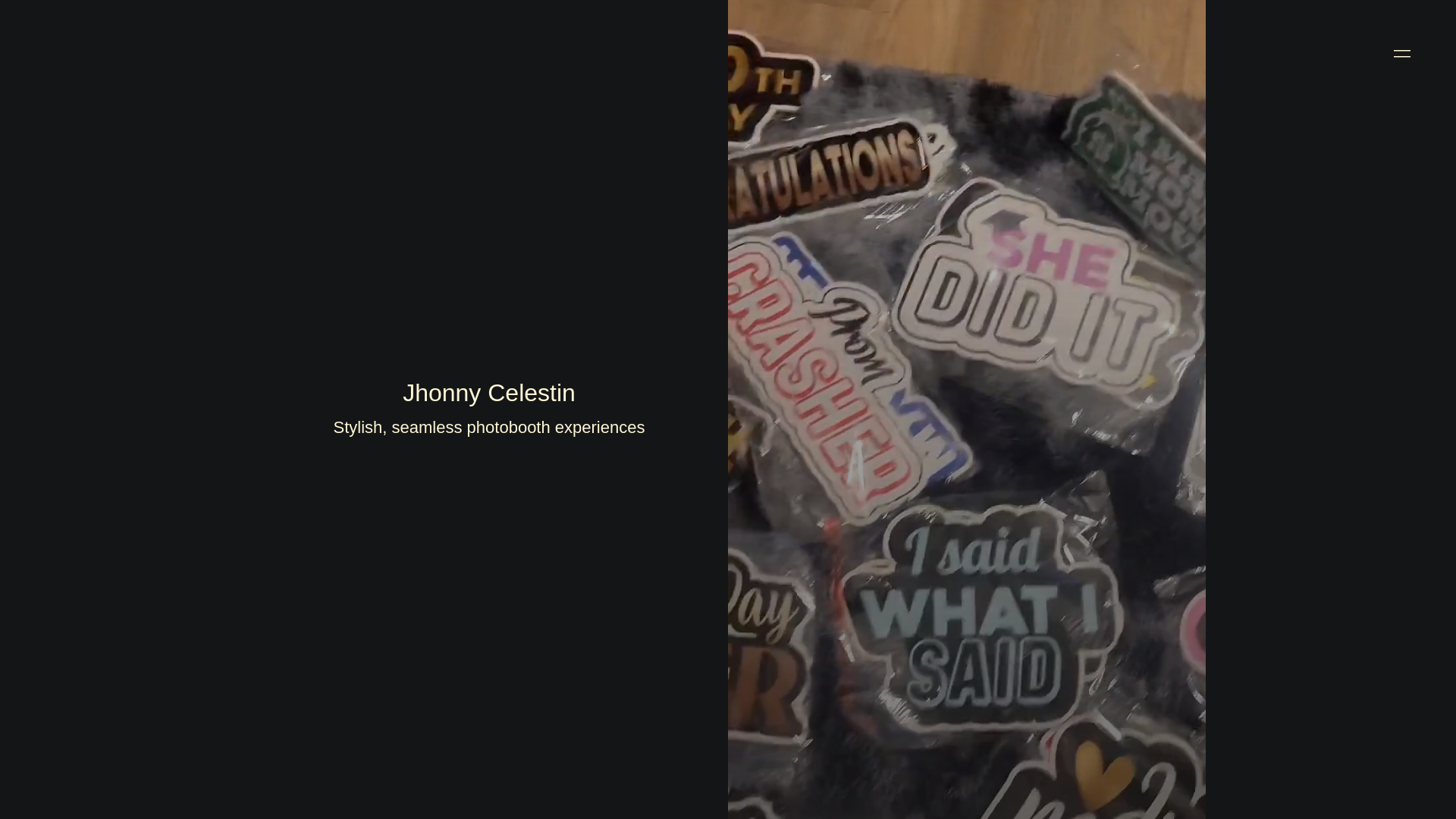 website screenshot of https://elevatephotobooth.net