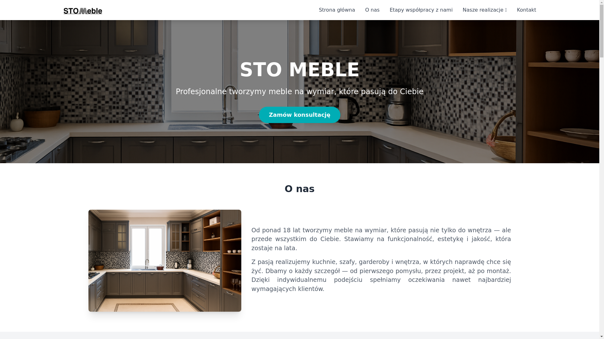 website screenshot of https://stomeble.pl/