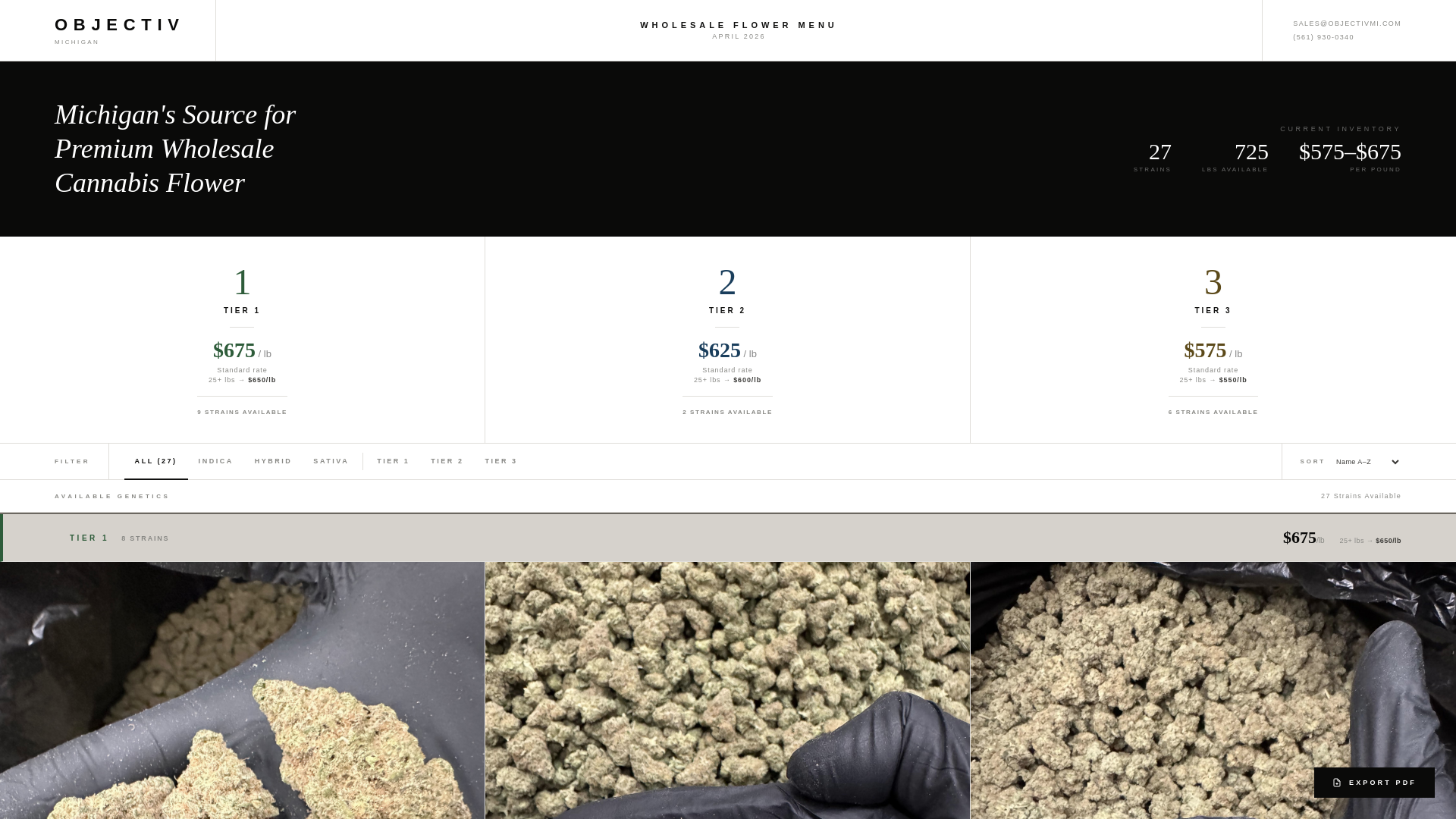 website screenshot of https://objectivmenu0407.pages.dev/