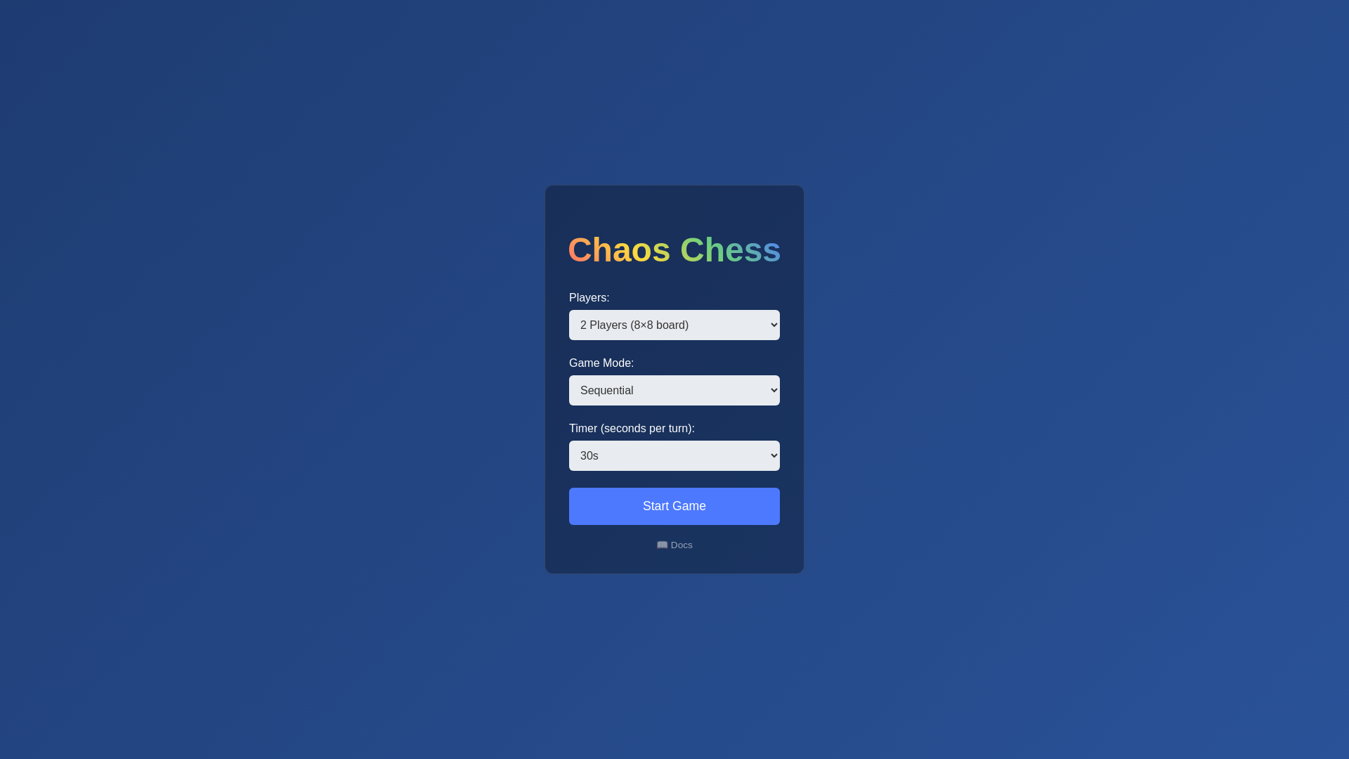 website screenshot of https://chaos-chess-c2t.pages.dev/