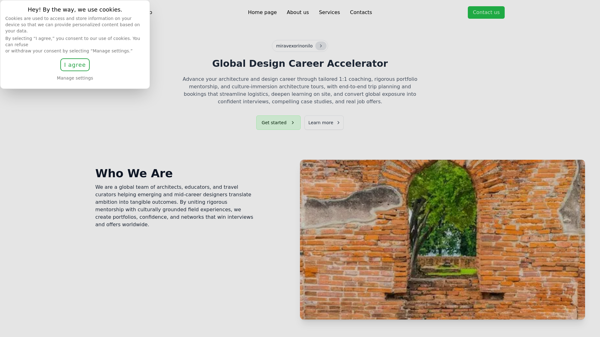 website screenshot of https://miravexorinonilo.digital/