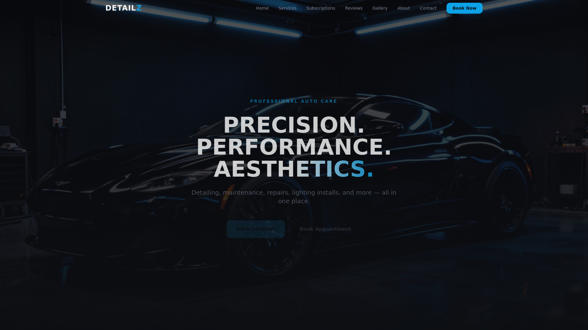 website screenshot of https://detailzauto.org/