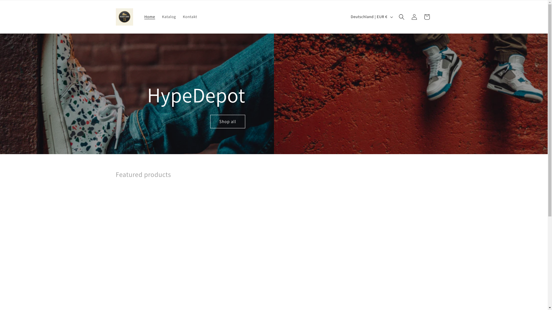 website screenshot of https://sneakerverse23.com/