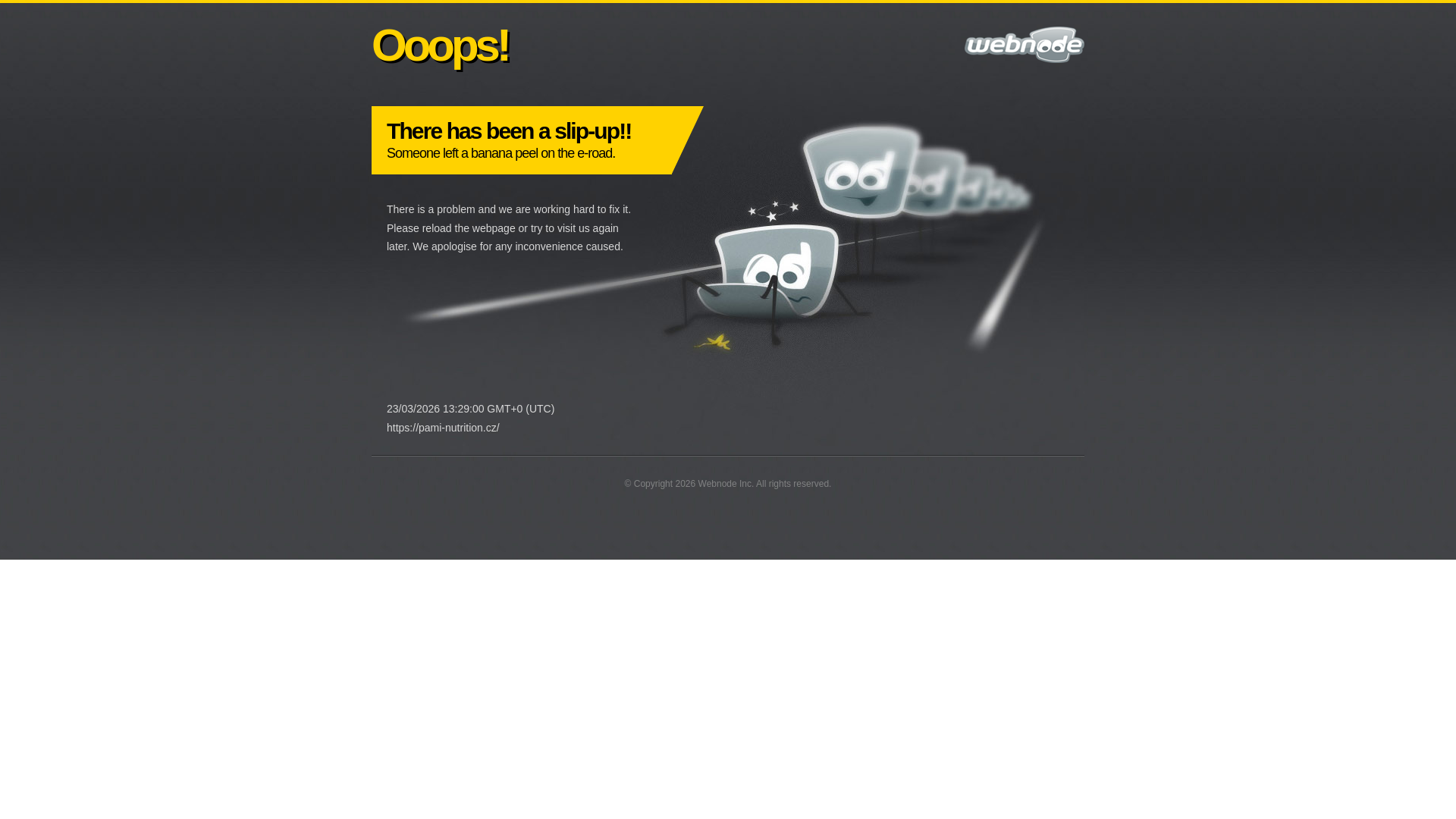 website screenshot of https://pami-nutrition.cz/