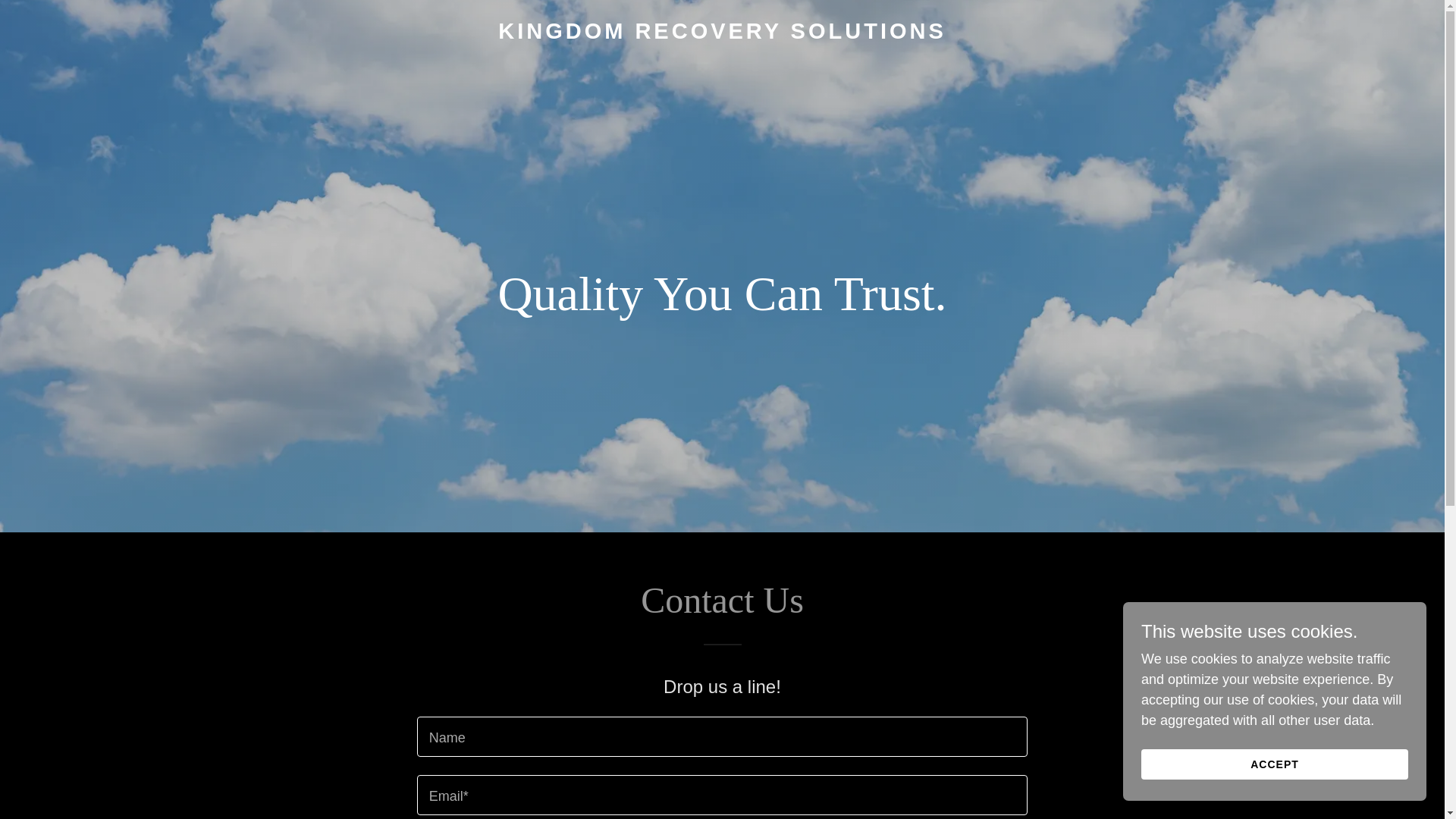 website screenshot of https://kingdomrecoverysolutions.com/