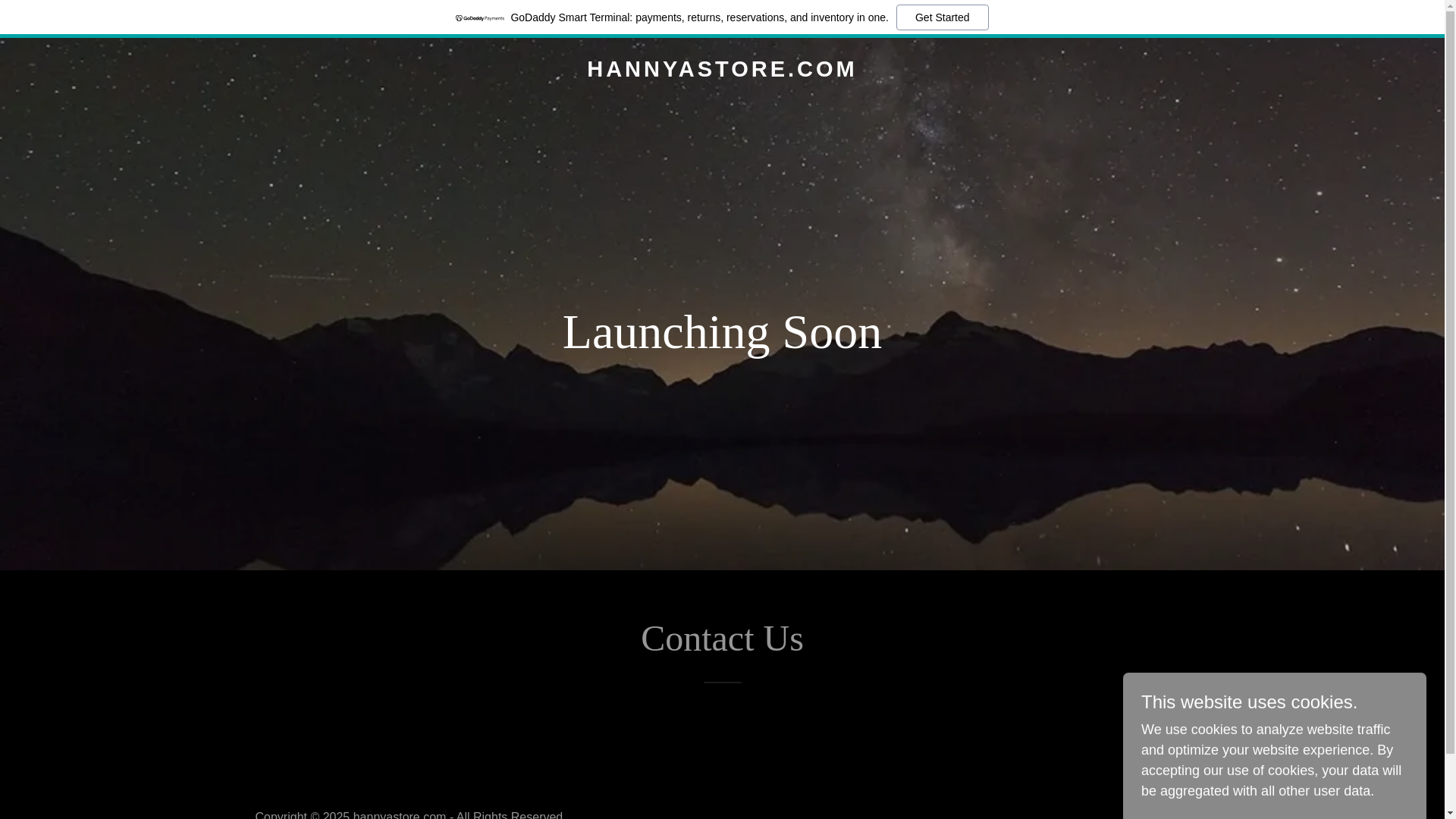 website screenshot of https://hannyastore.com/