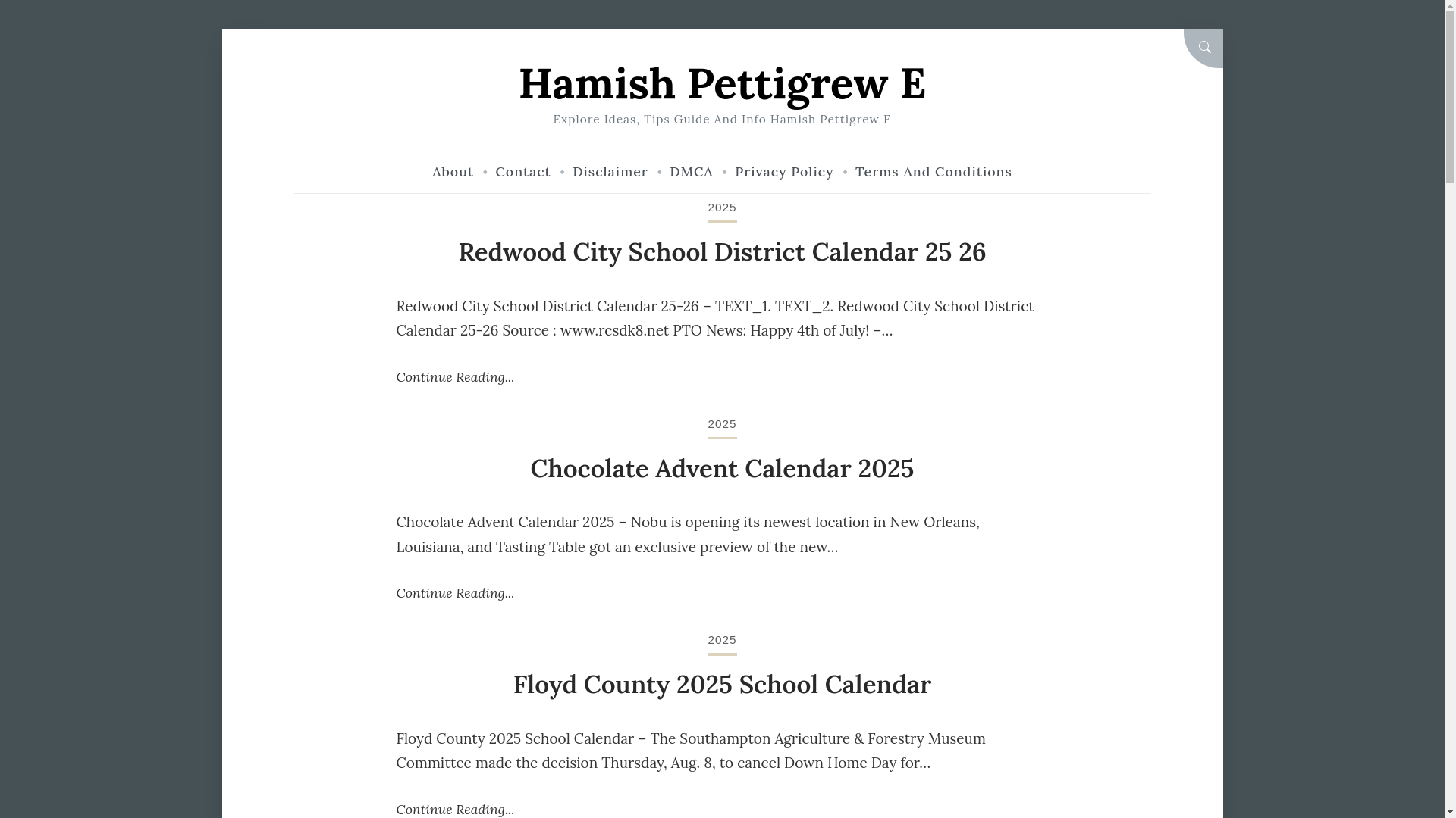 website screenshot of https://hamishpettigrewe.pages.dev/