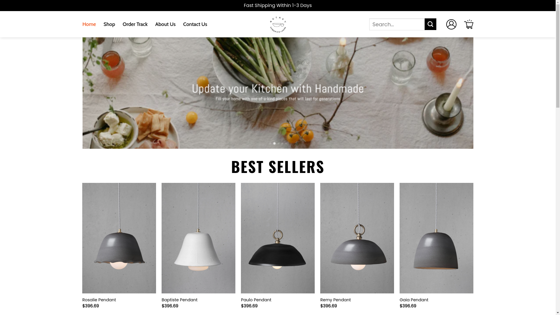 website screenshot of https://digitalnotaryceramics.shop/