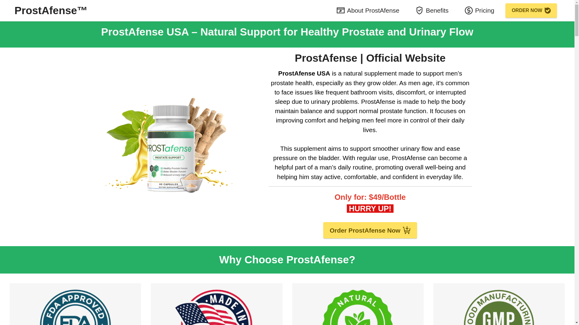 website screenshot of https://us-prostafense-us.us/