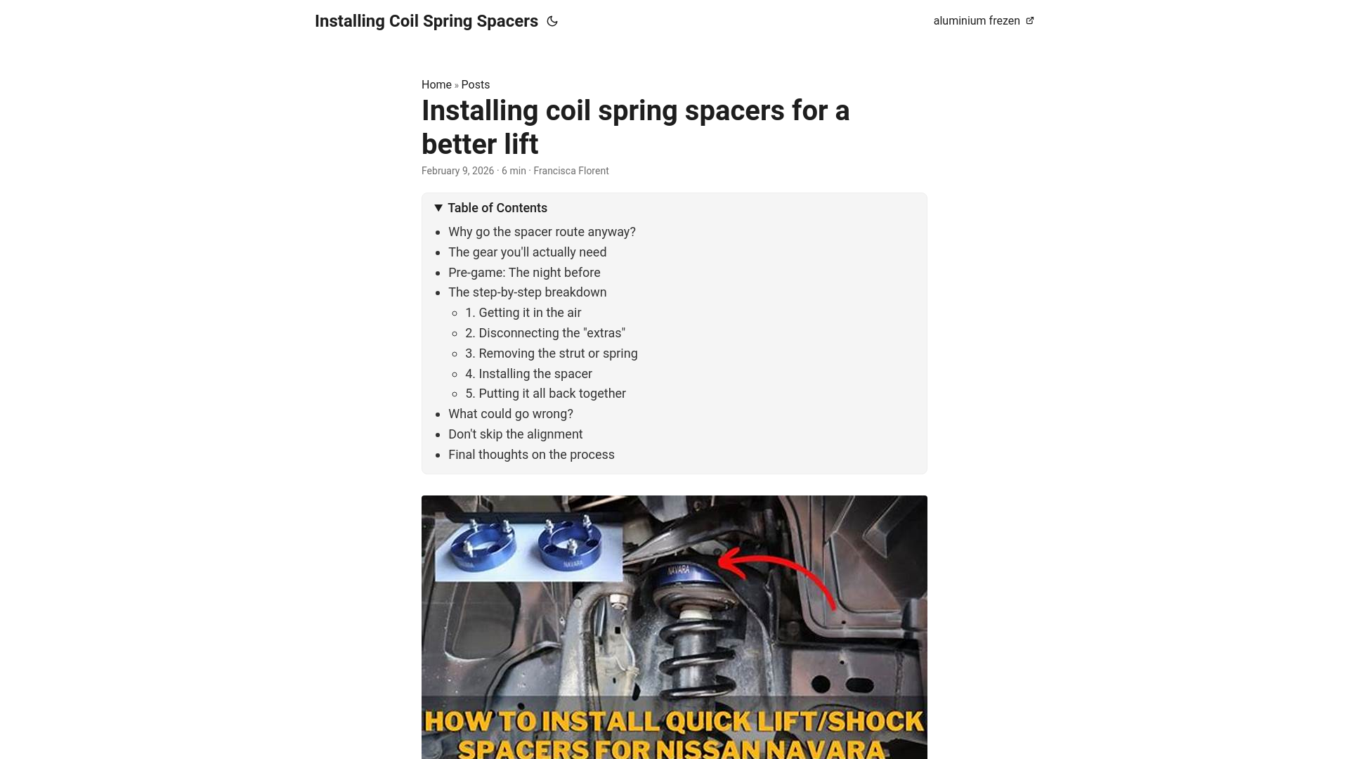 website screenshot of https://installing-coil-spring-spacers.pages.dev/