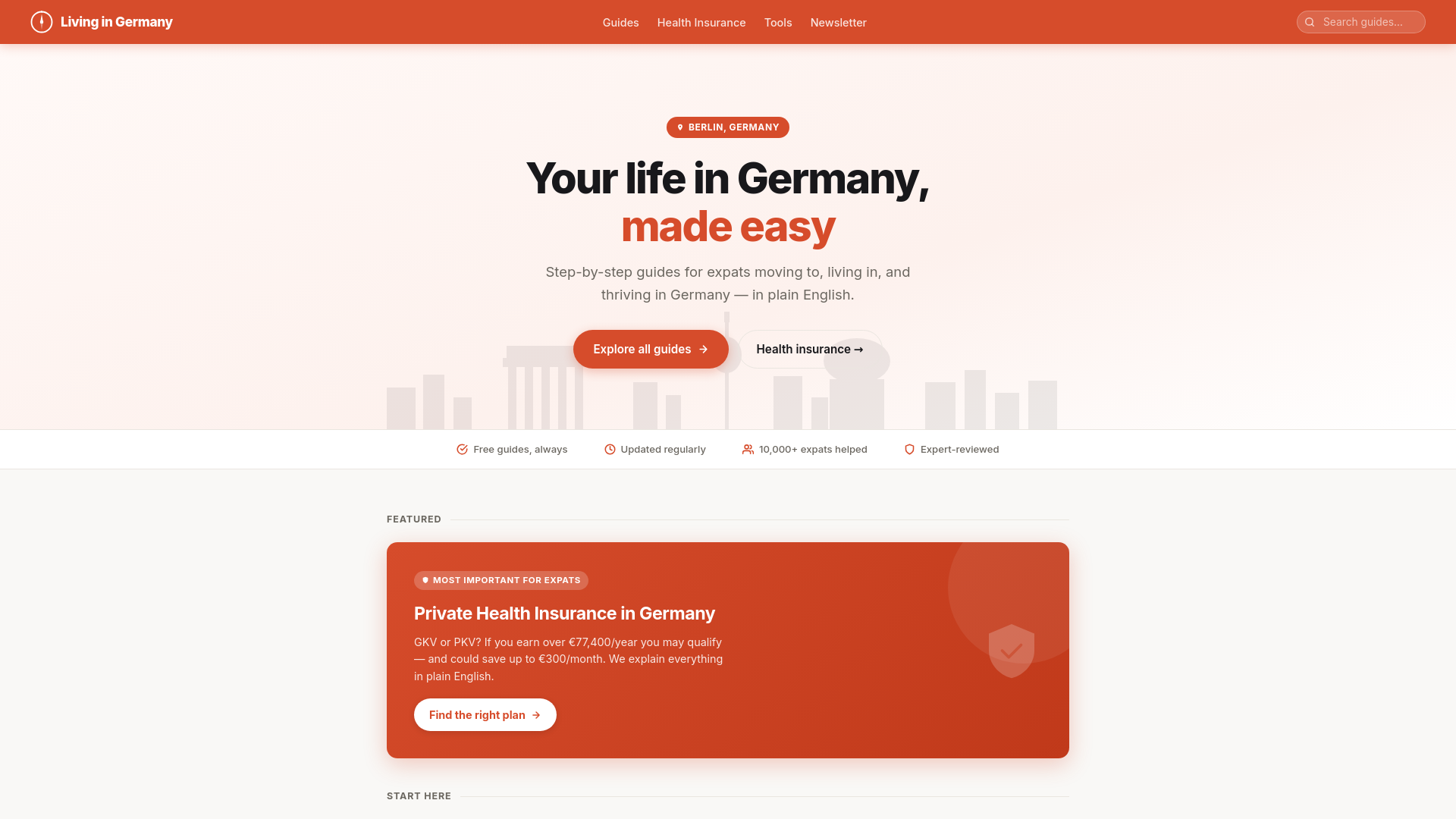 website screenshot of https://living-in-germany.pages.dev/
