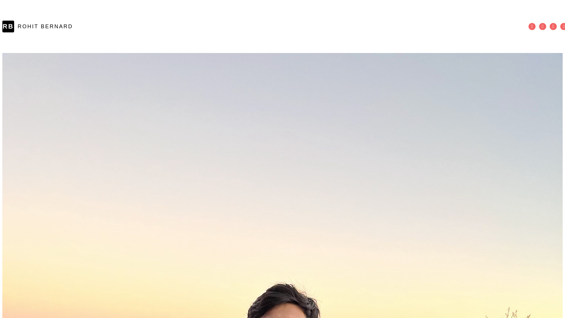 website screenshot of https://rohitbernard.pages.dev/