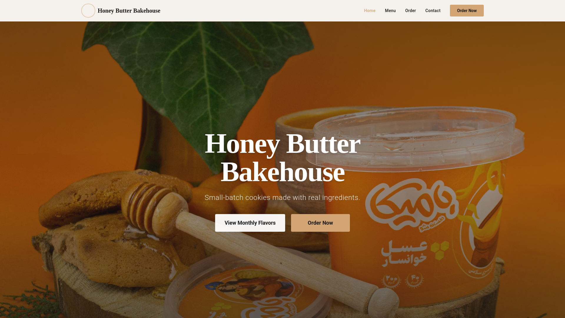 website screenshot of https://hbbakehouse.com/
