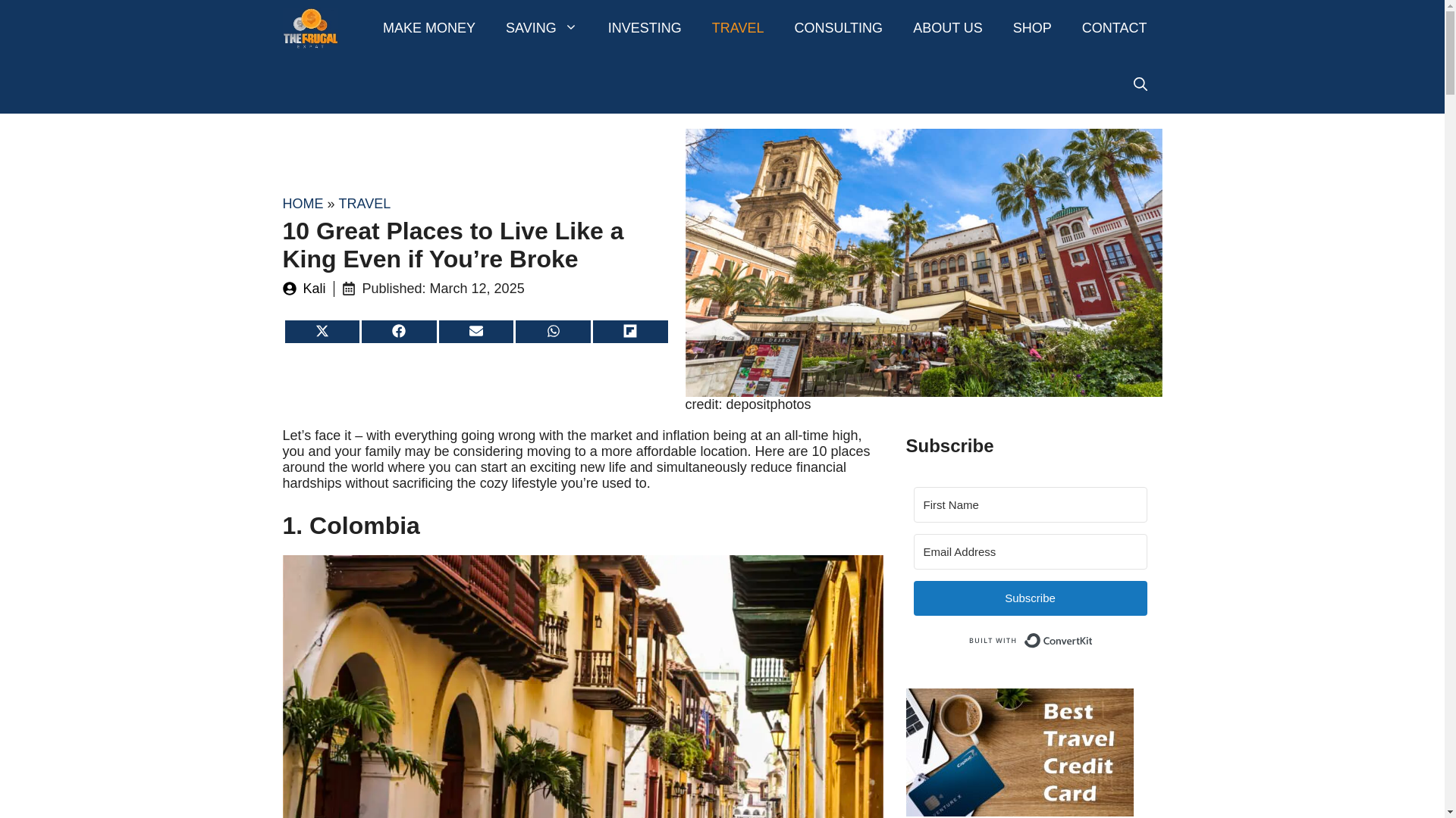 website screenshot of https://thefrugalexpat.com/places-to-live-like-a-king/