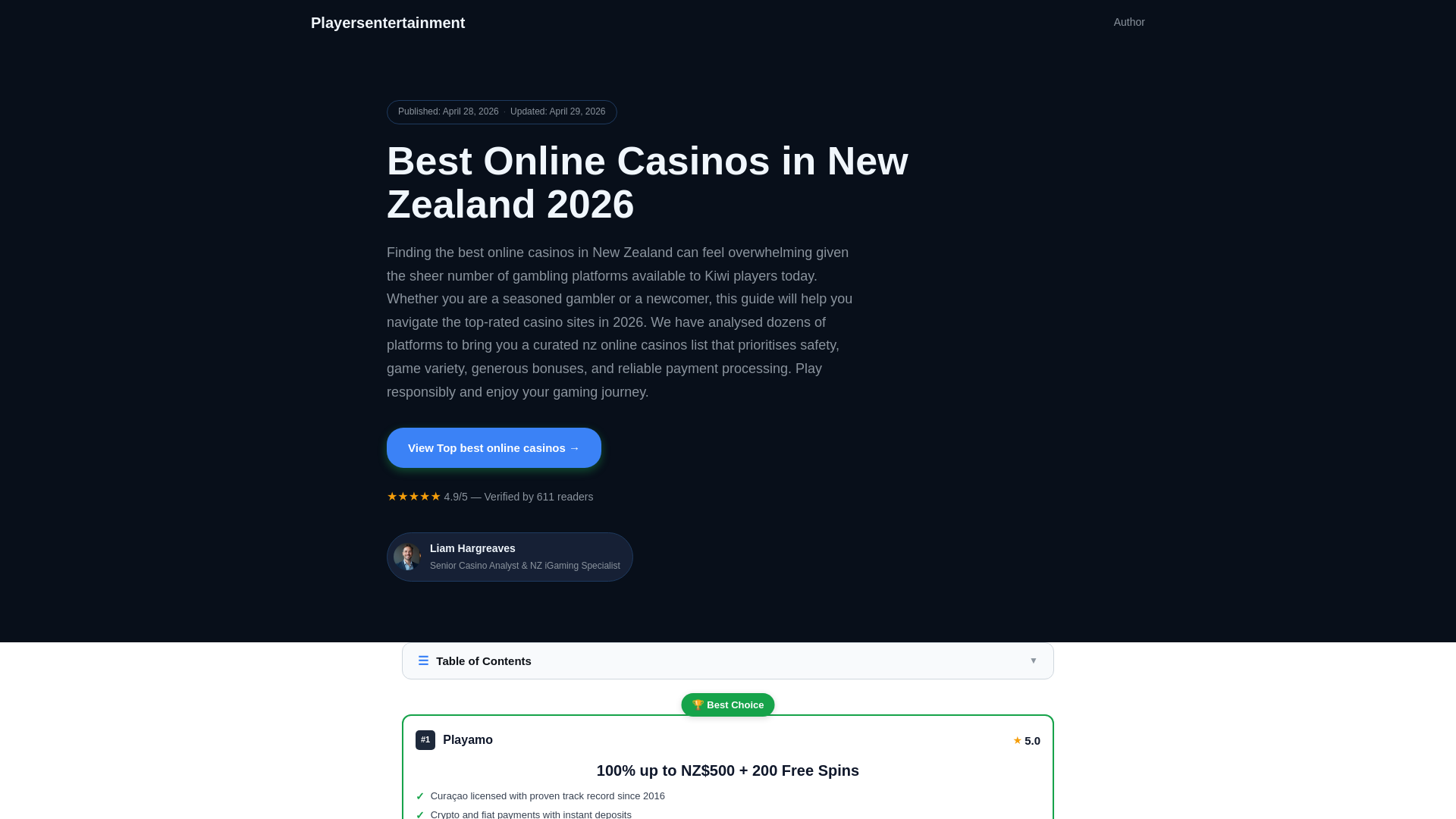 website screenshot of https://best-online-casinos-playersentertainment-co-nz.pages.dev/