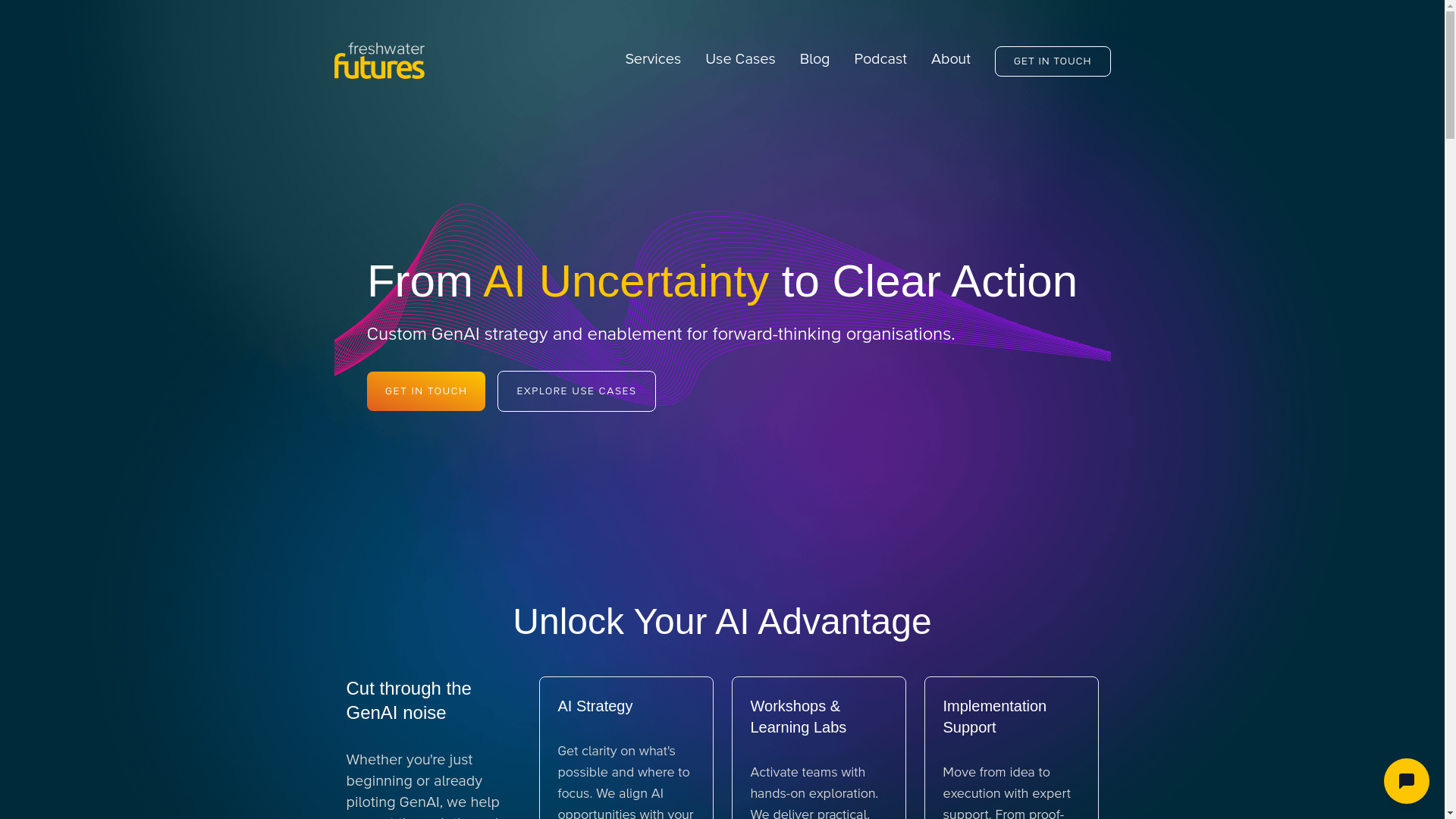 website screenshot of https://chat-freshwaterfutures-com.pages.dev/