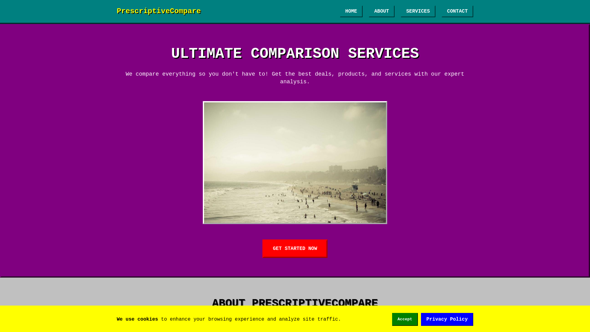 website screenshot of https://prescriptivecompare.cyou/
