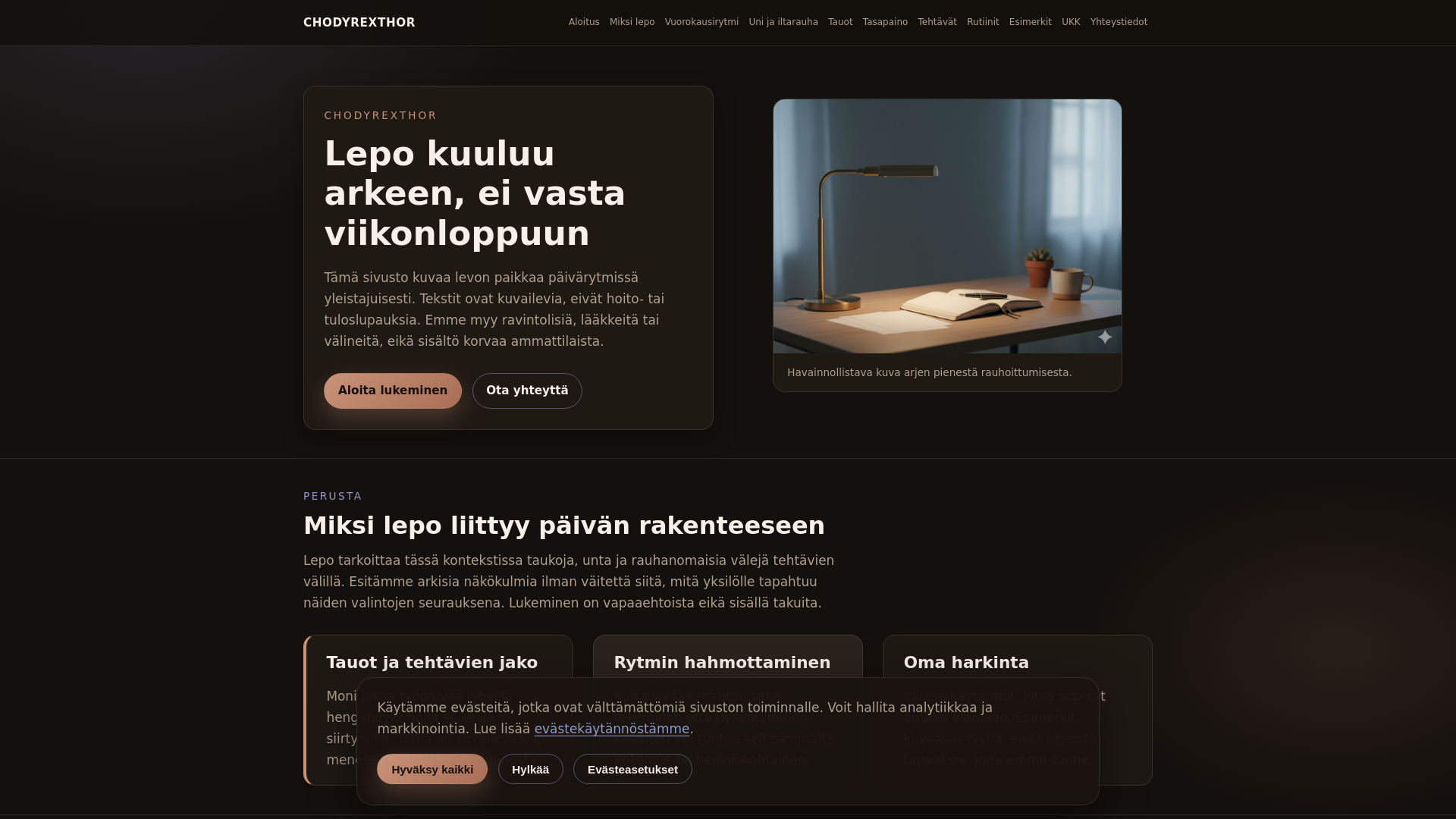 website screenshot of https://chodyrexthor.world