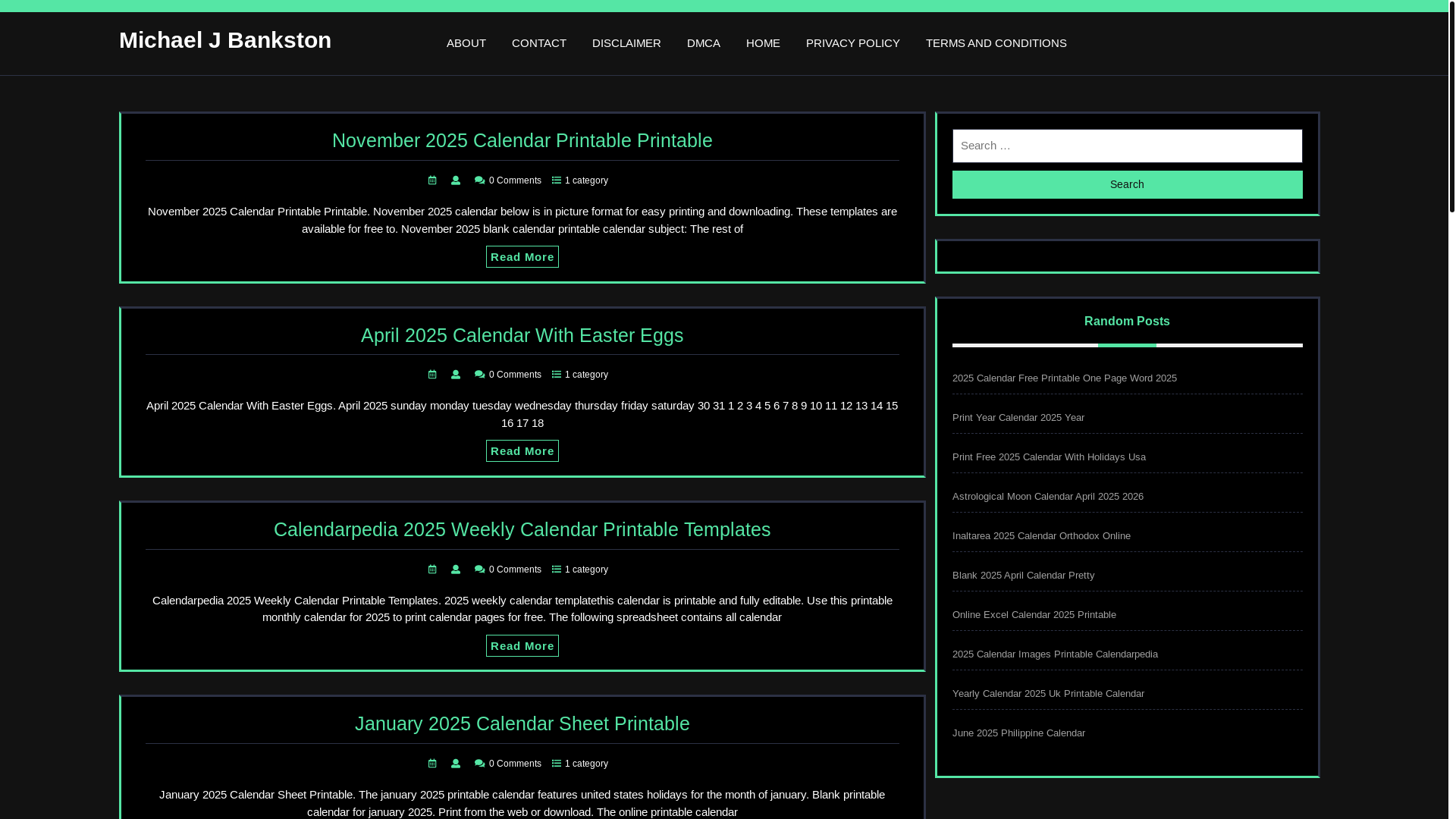 website screenshot of https://michaeljbankston.pages.dev/