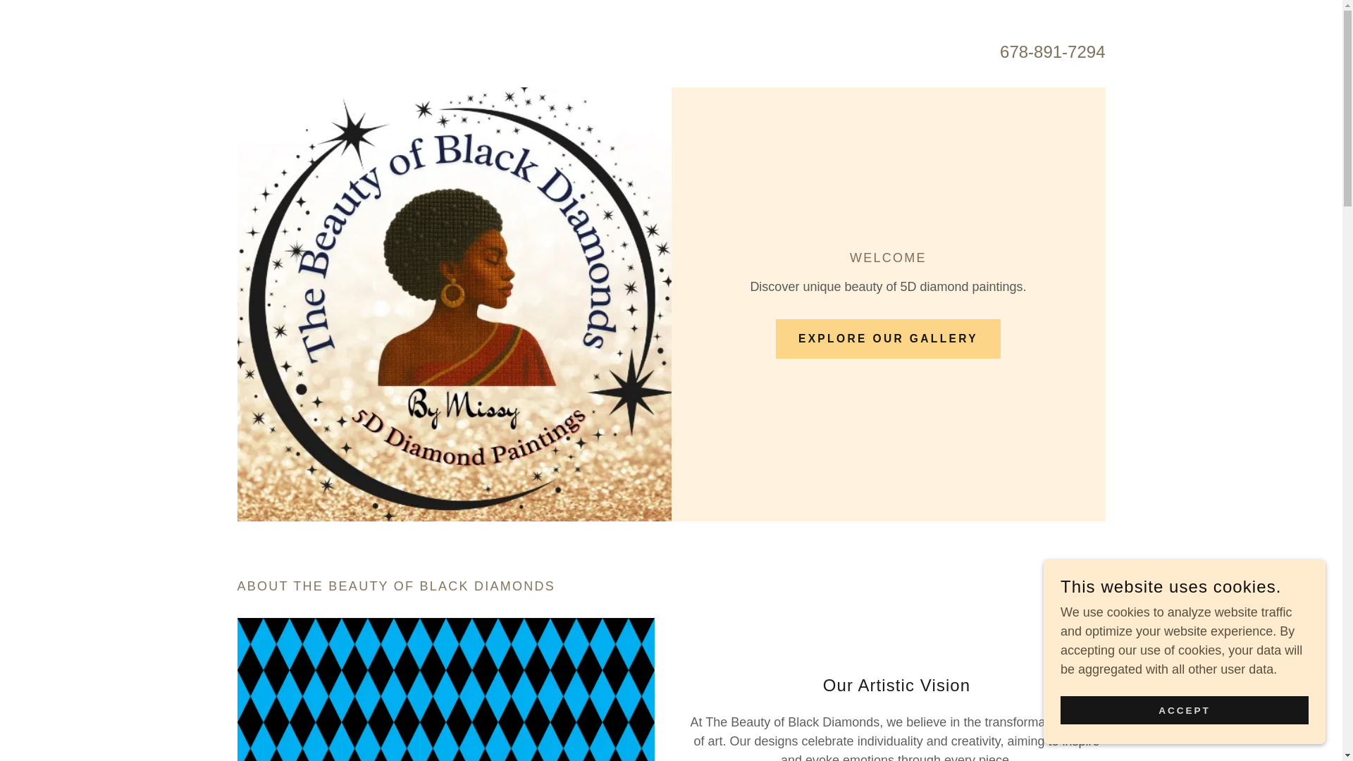 website screenshot of https://thebeautyofblackdiamonds.com/