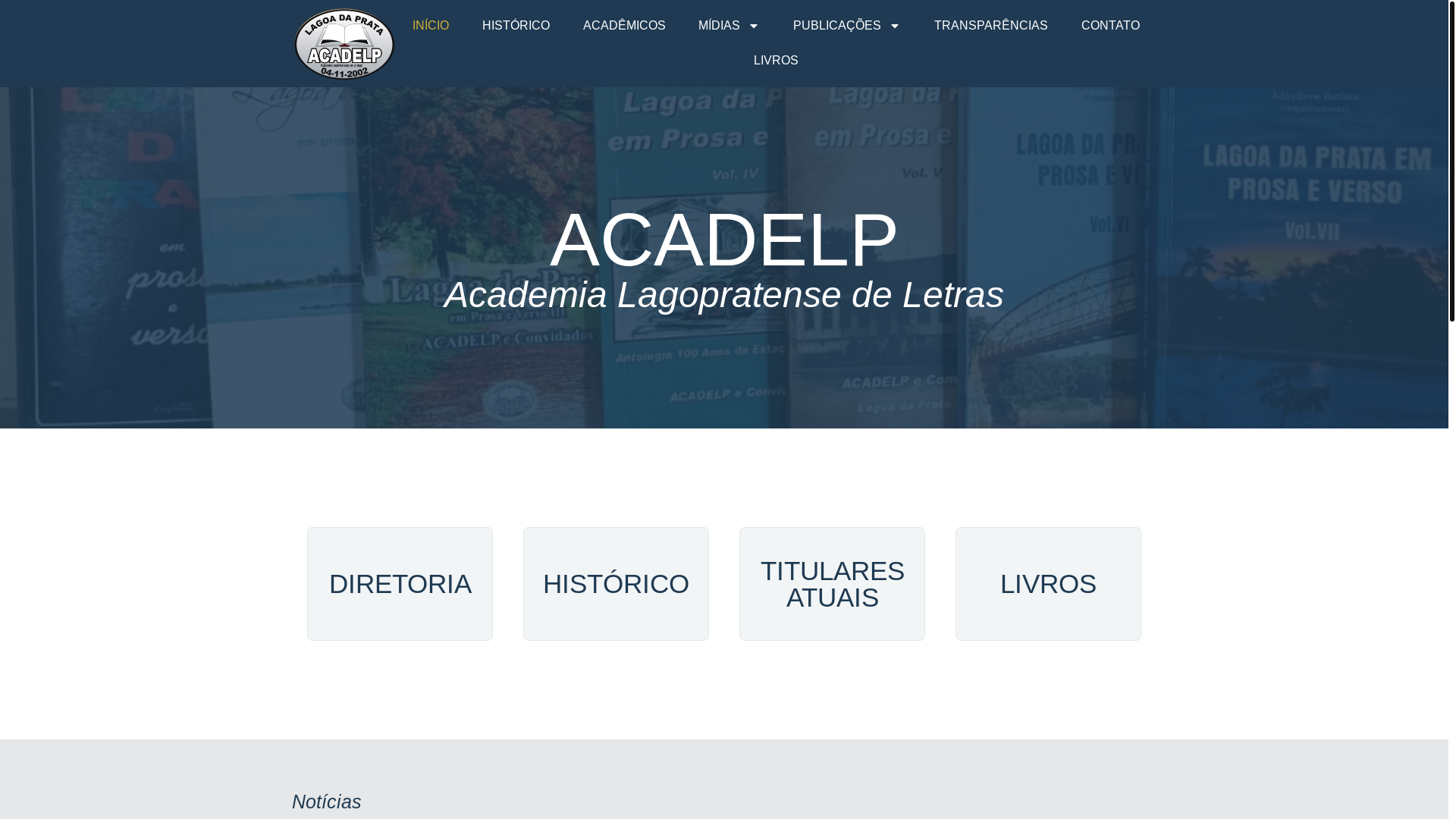 website screenshot of https://acadelp.com.br/