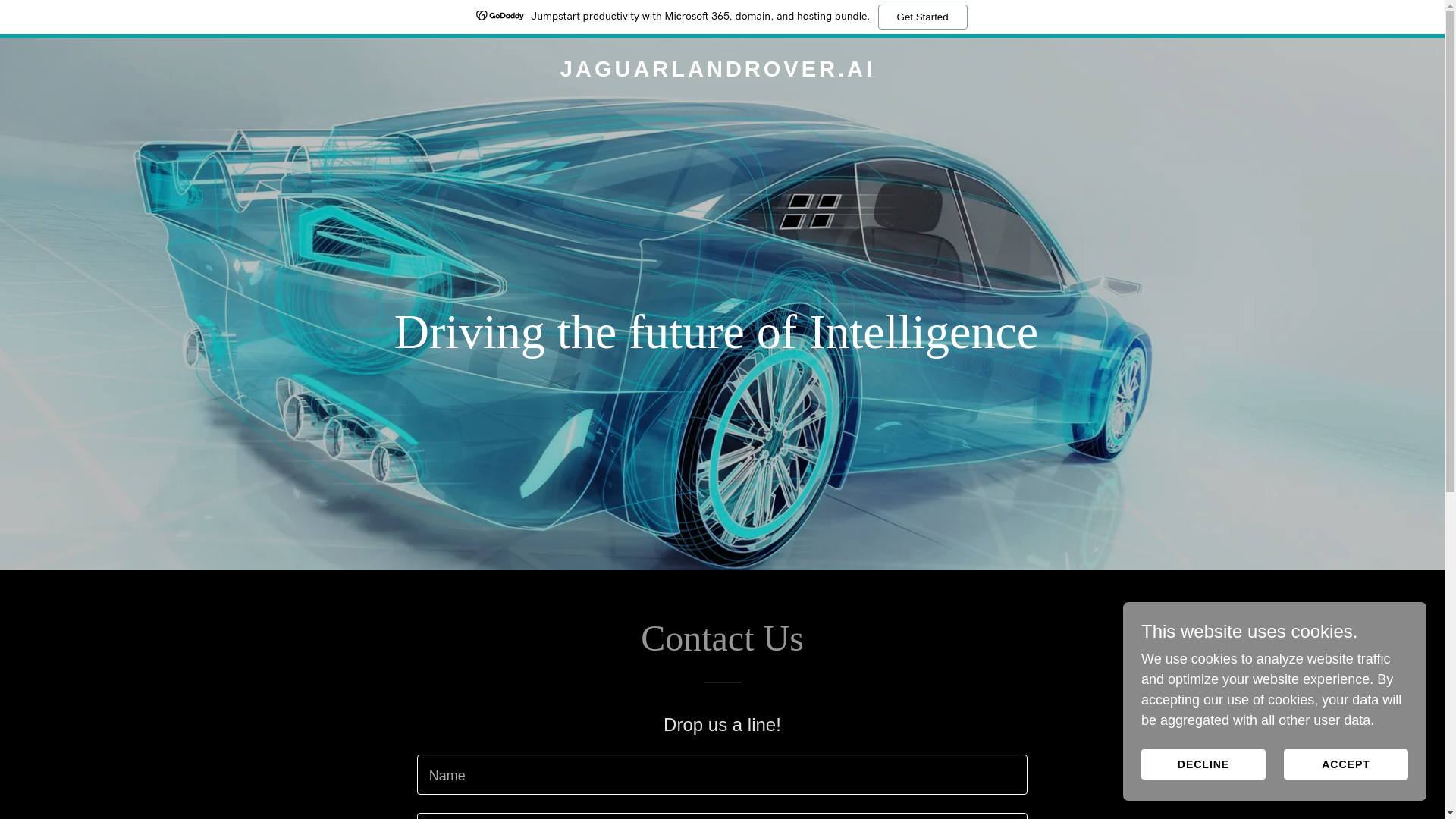 website screenshot of https://jaguarlandrover.ai/