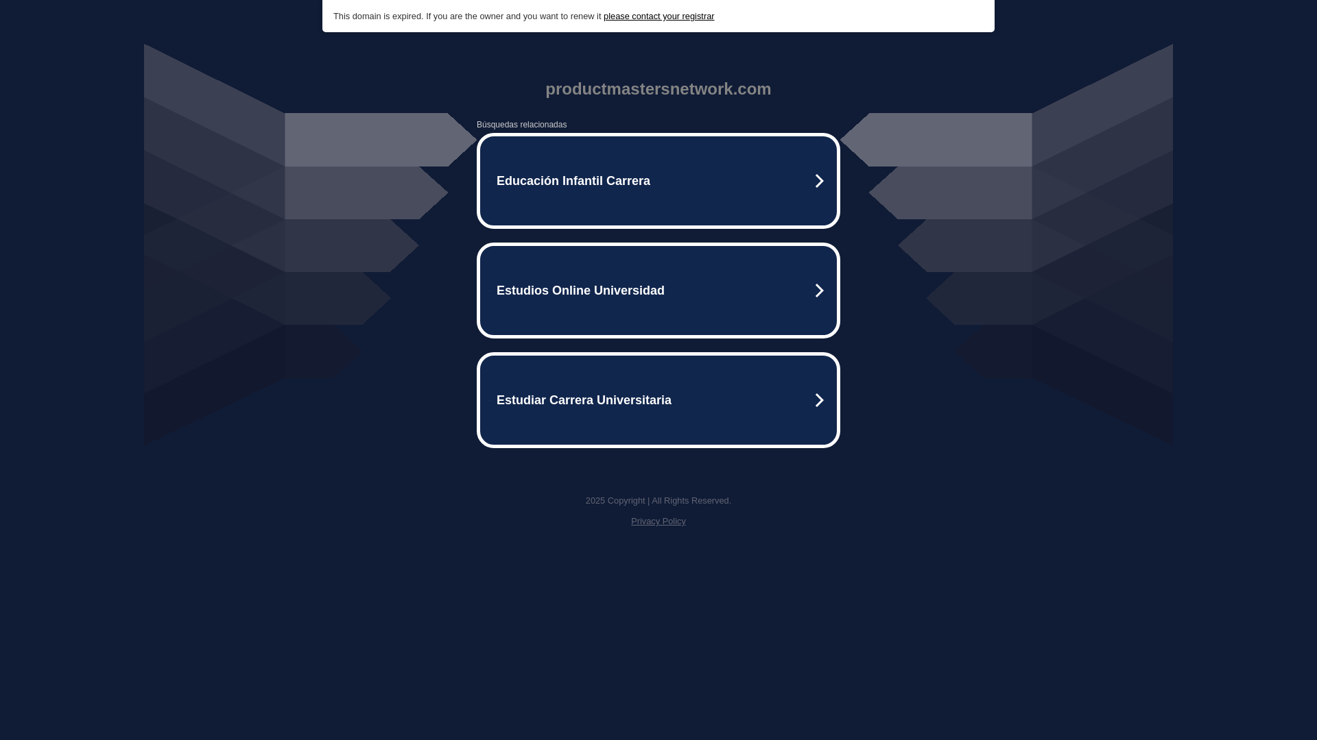 website screenshot of https://productmastersnetwork.com/
