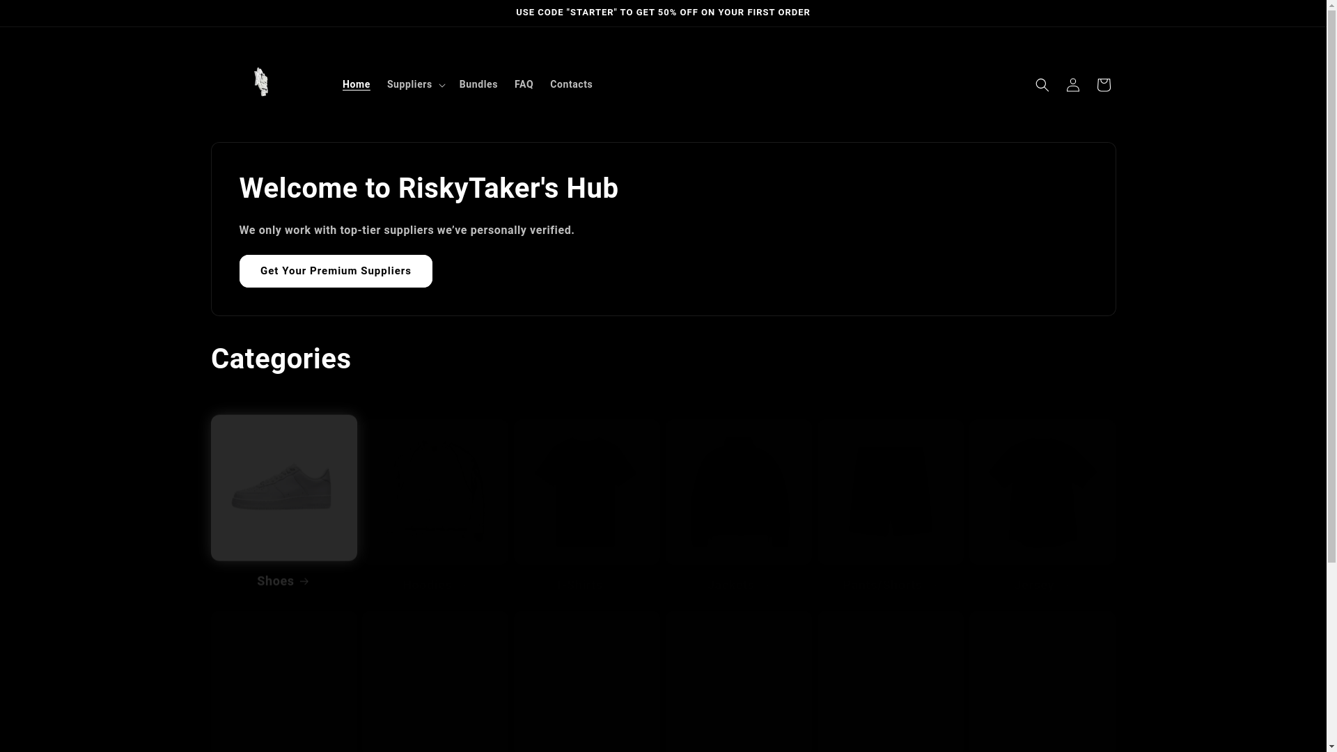 website screenshot of https://riskytakershub.com/