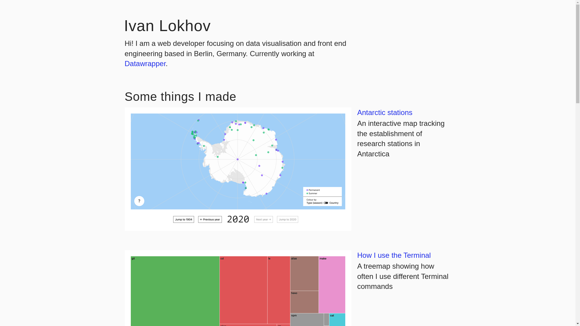 website screenshot of https://ivanlokhov.pages.dev/