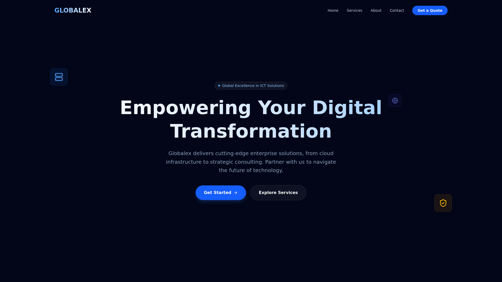 website screenshot of https://globalex-site.pages.dev/