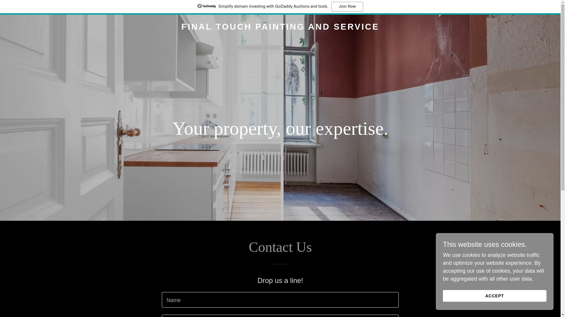 website screenshot of https://finaltouchpaitingandservice.com/