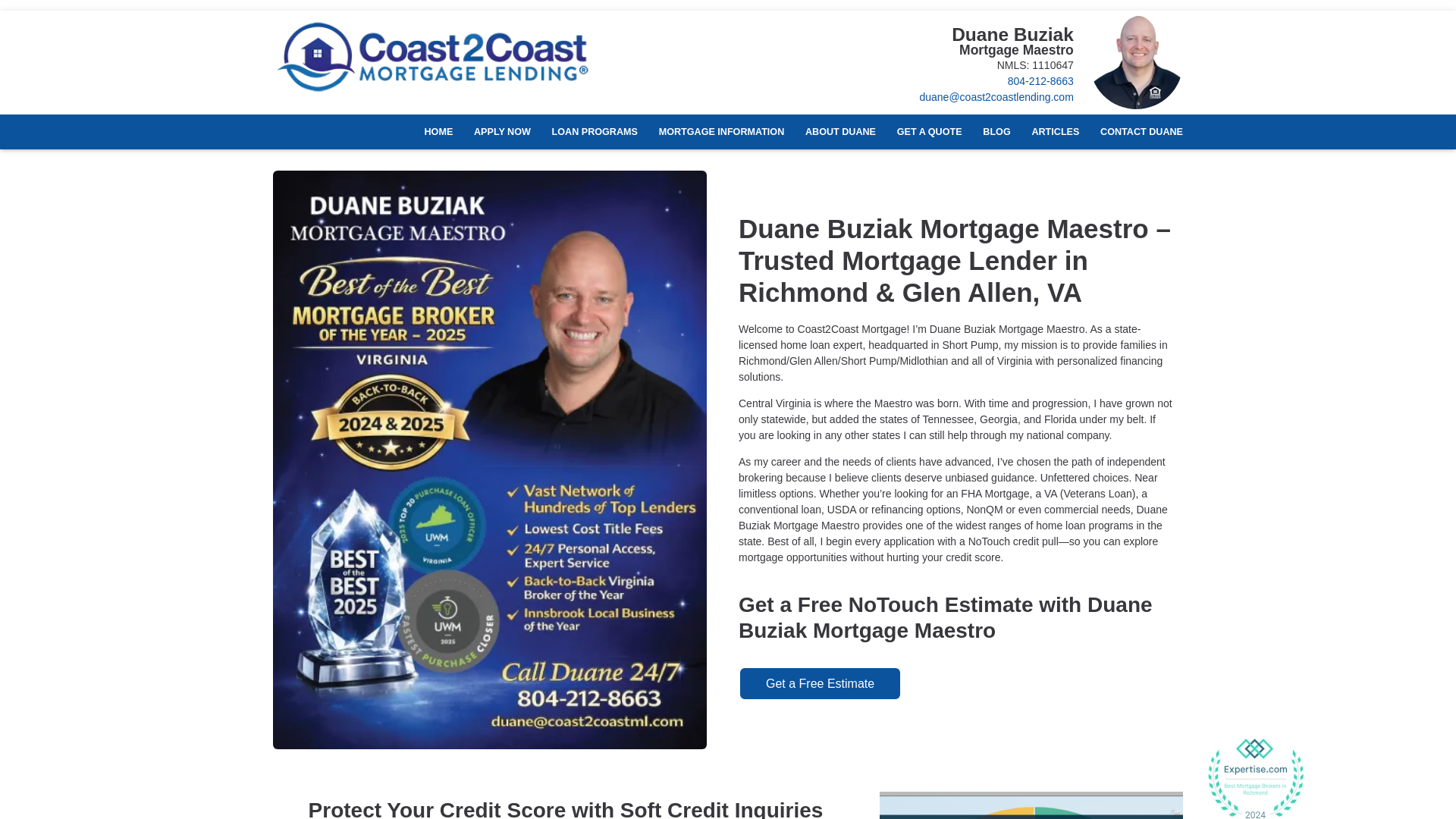 website screenshot of https://floridamortgagemaestro.com/