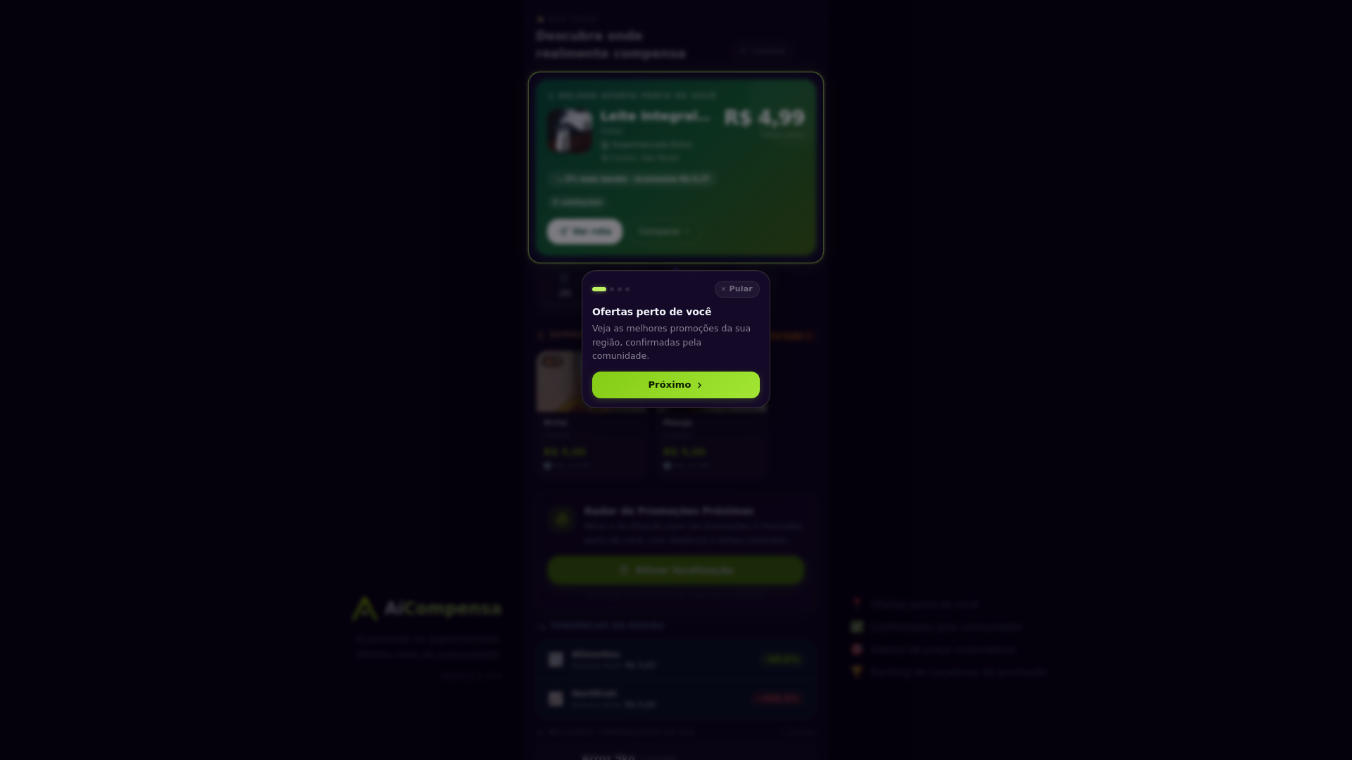 website screenshot of https://aicompensa.com.br/