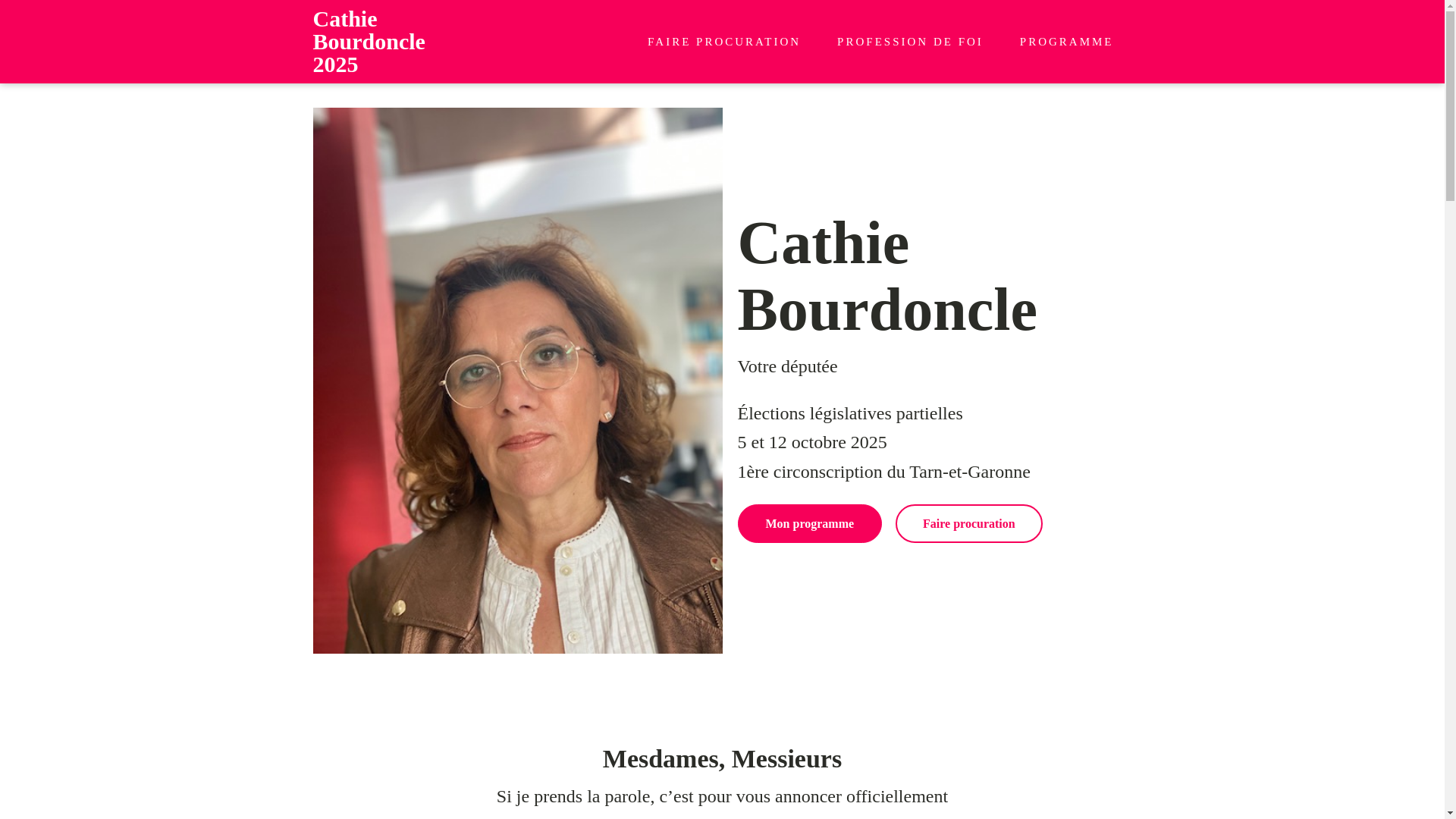 website screenshot of https://cathiebourdoncle2025.fr/