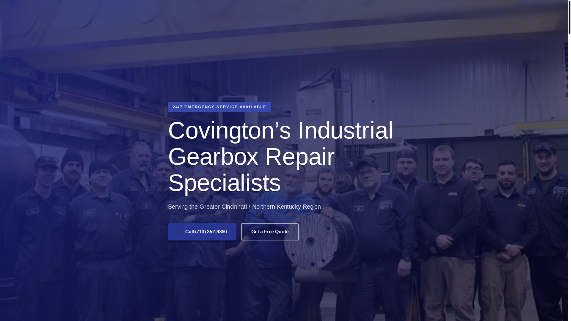 website screenshot of https://gearboxrepaircovington.com/