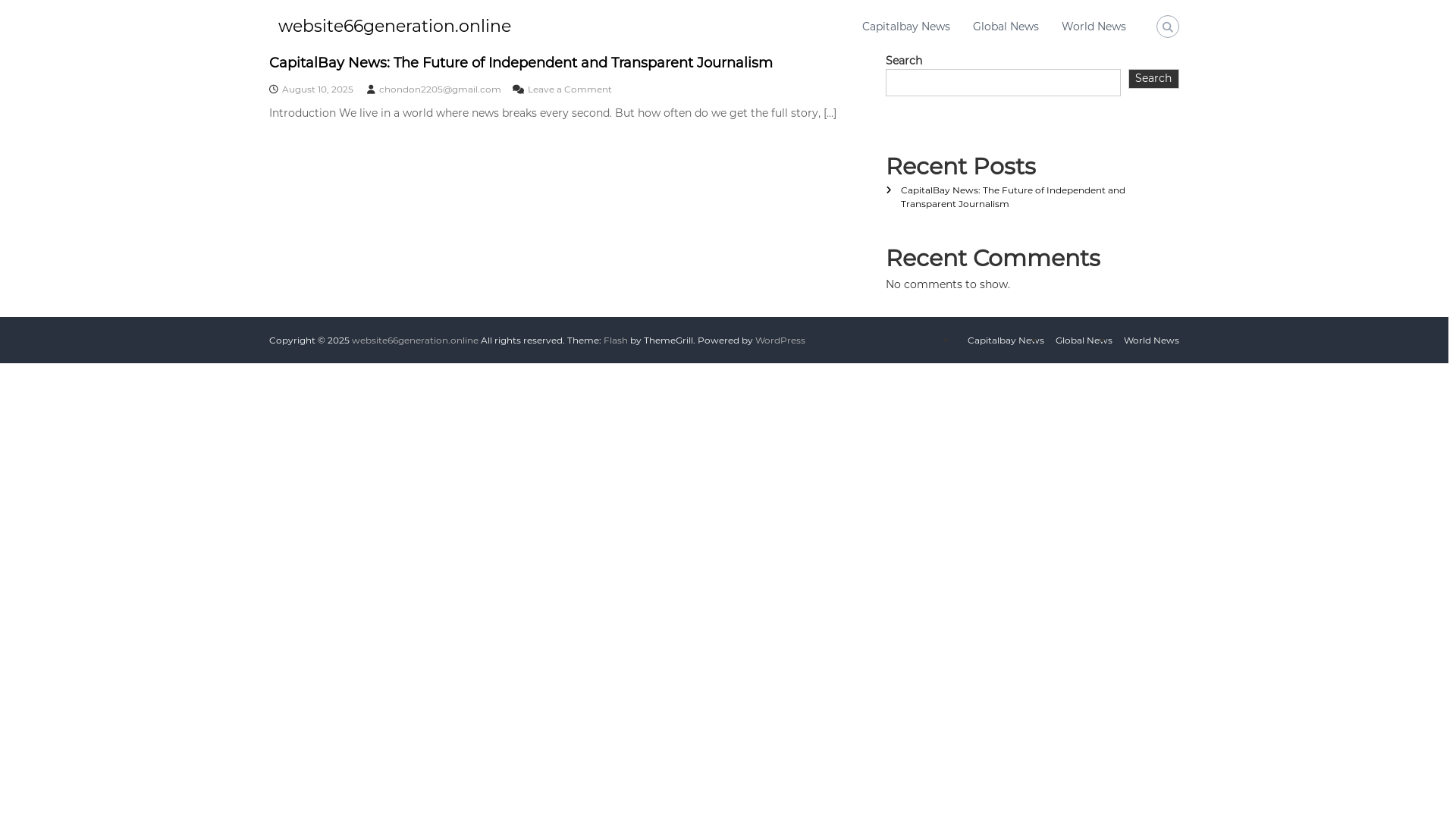 website screenshot of https://website66generation.online/