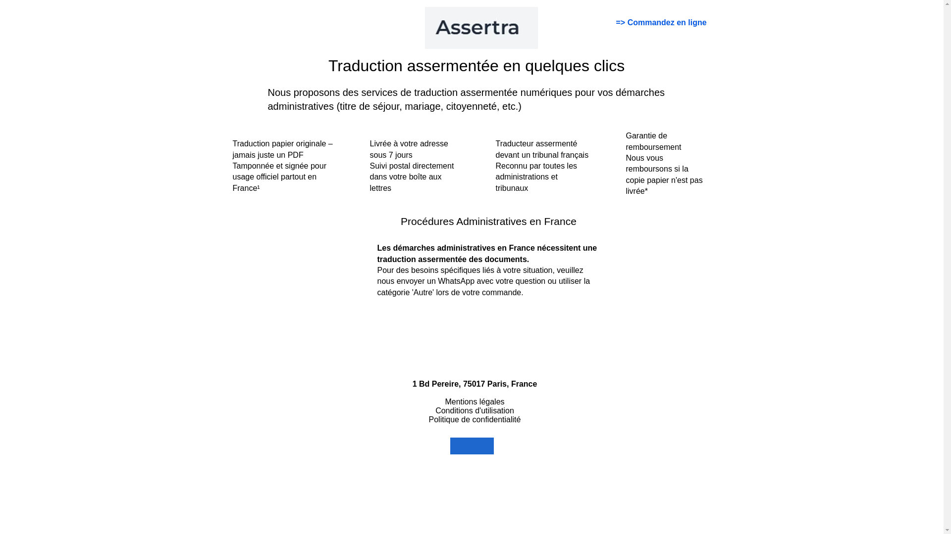 website screenshot of https://asserttraduit.com/