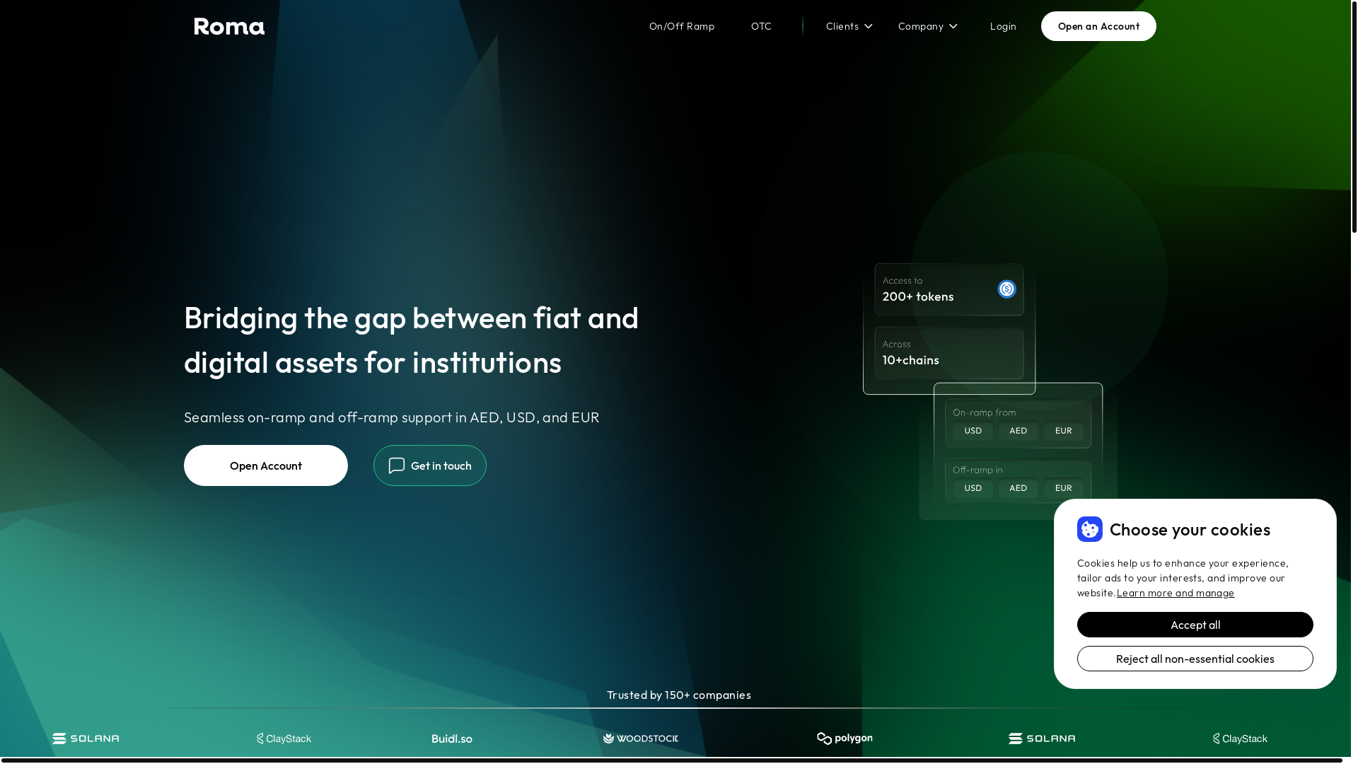 website screenshot of https://roma-landing-ae.pages.dev/