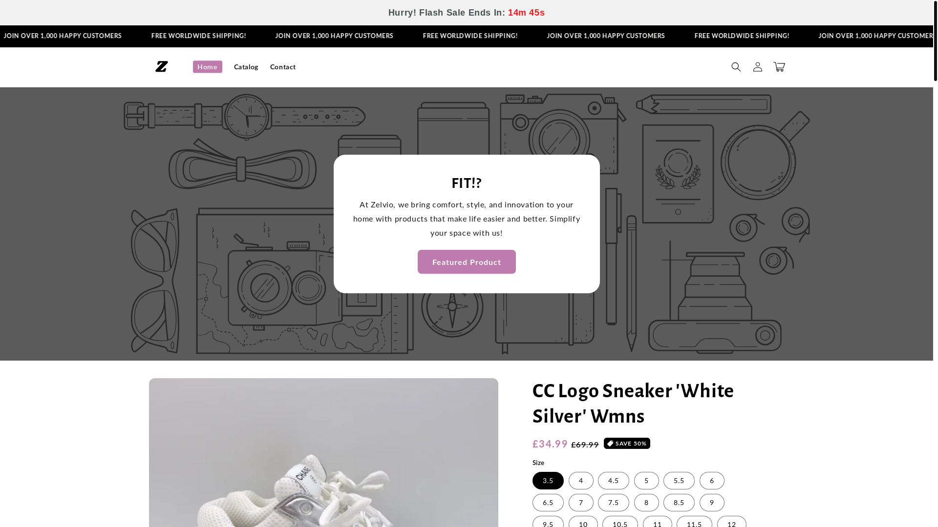 website screenshot of https://zalonashop.shop/