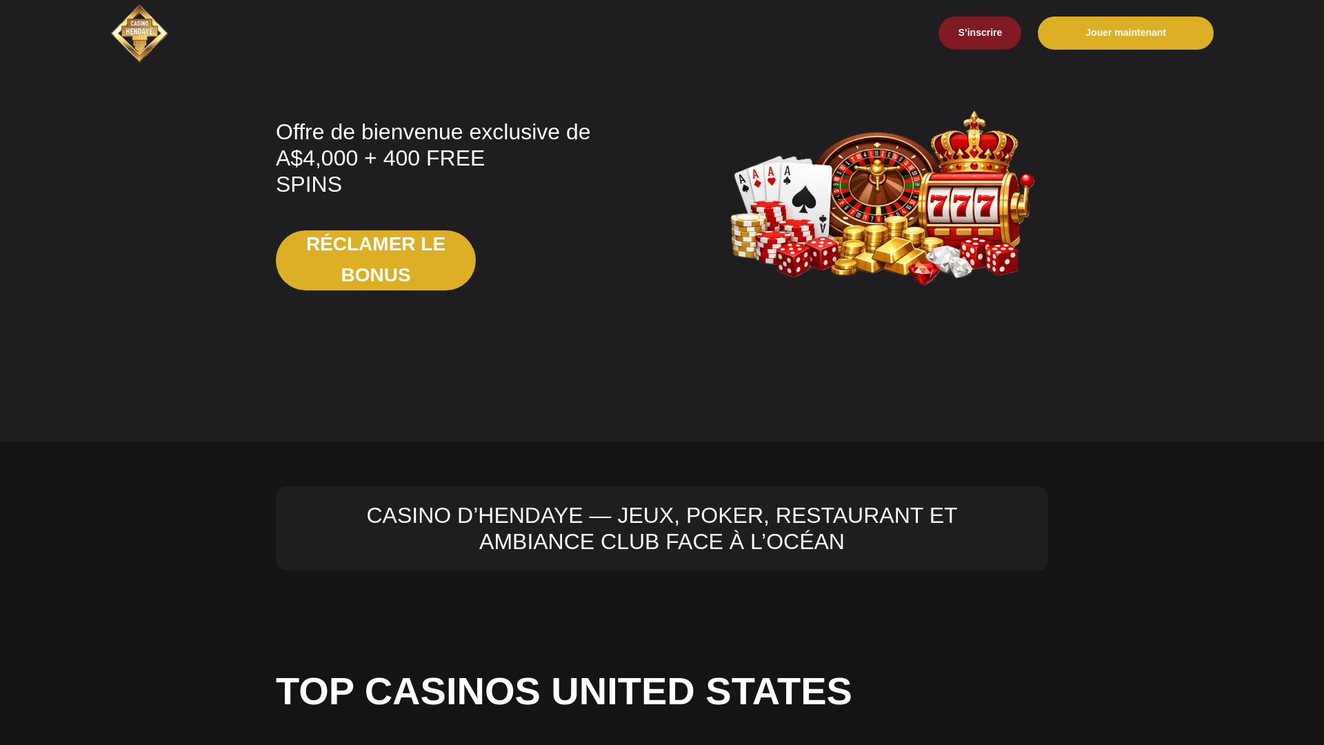website screenshot of https://casino-de-hendaye.com/