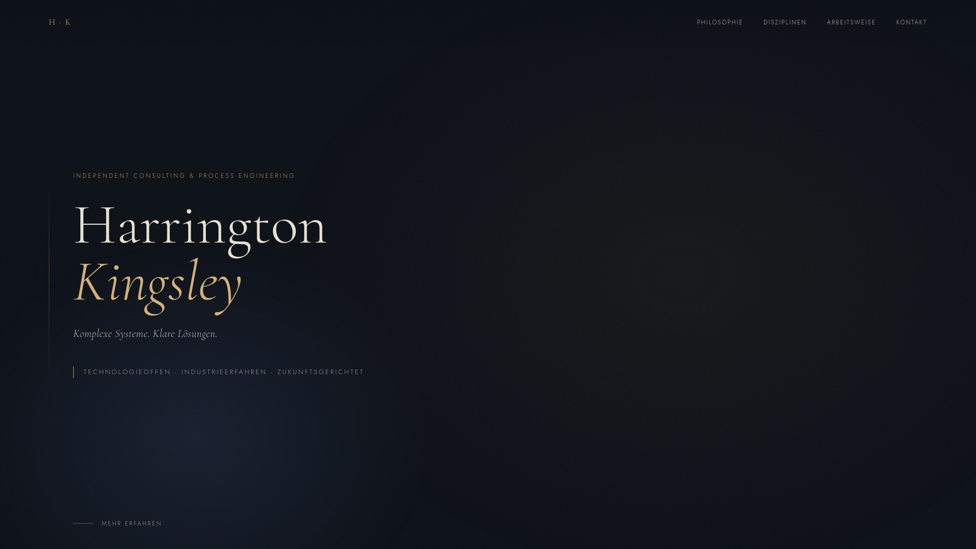 website screenshot of https://harringtonkingsley.com/