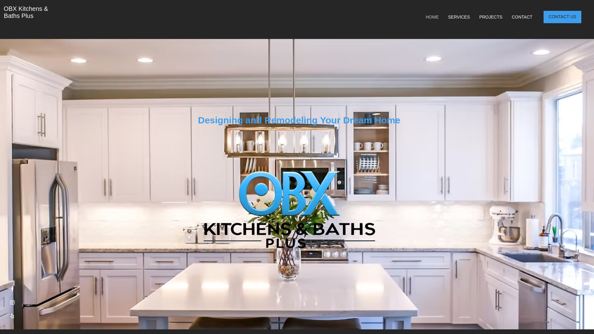 website screenshot of https://obxkitchensbaths.com/