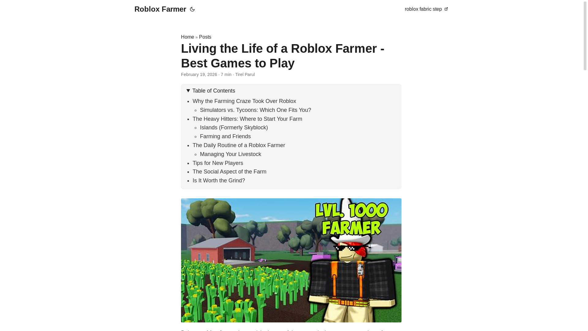 website screenshot of https://roblox-farmer.pages.dev/