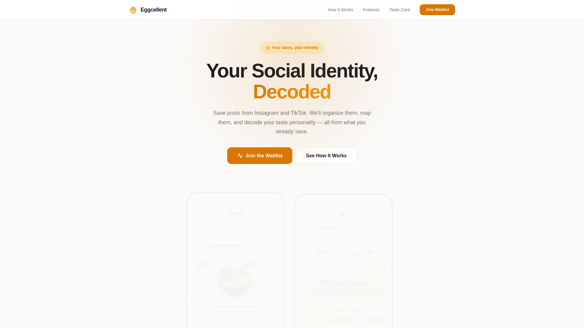 website screenshot of https://eggcellent.live/