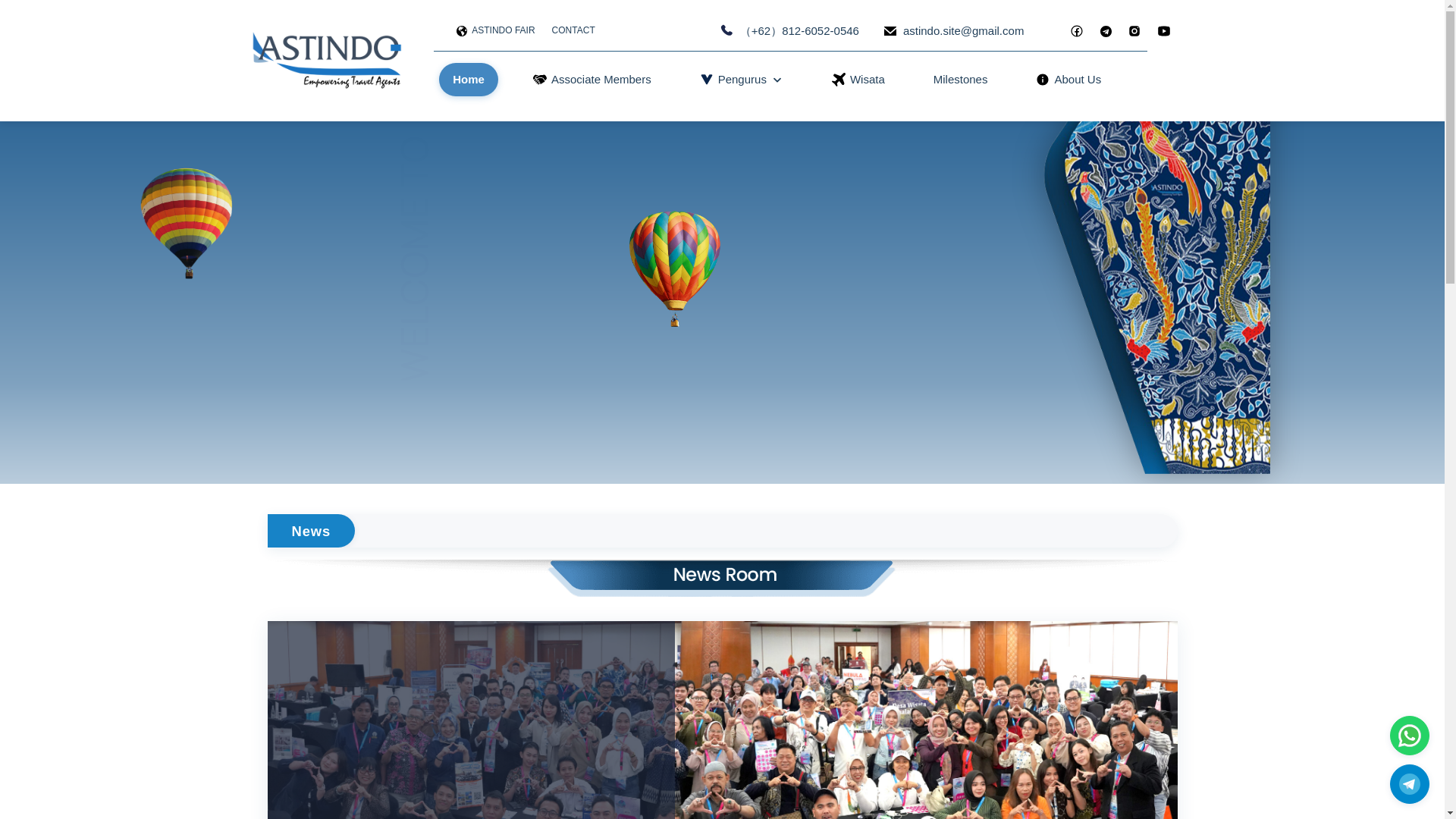 website screenshot of https://astindotravel.org/