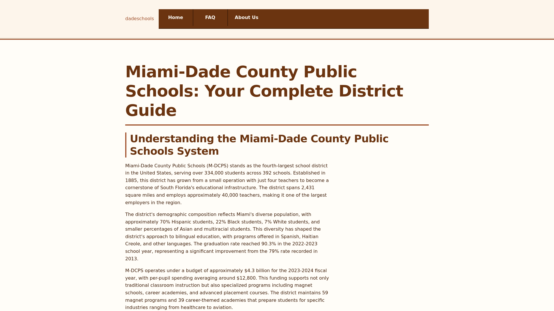 website screenshot of https://dadeschools-xyz.pages.dev/