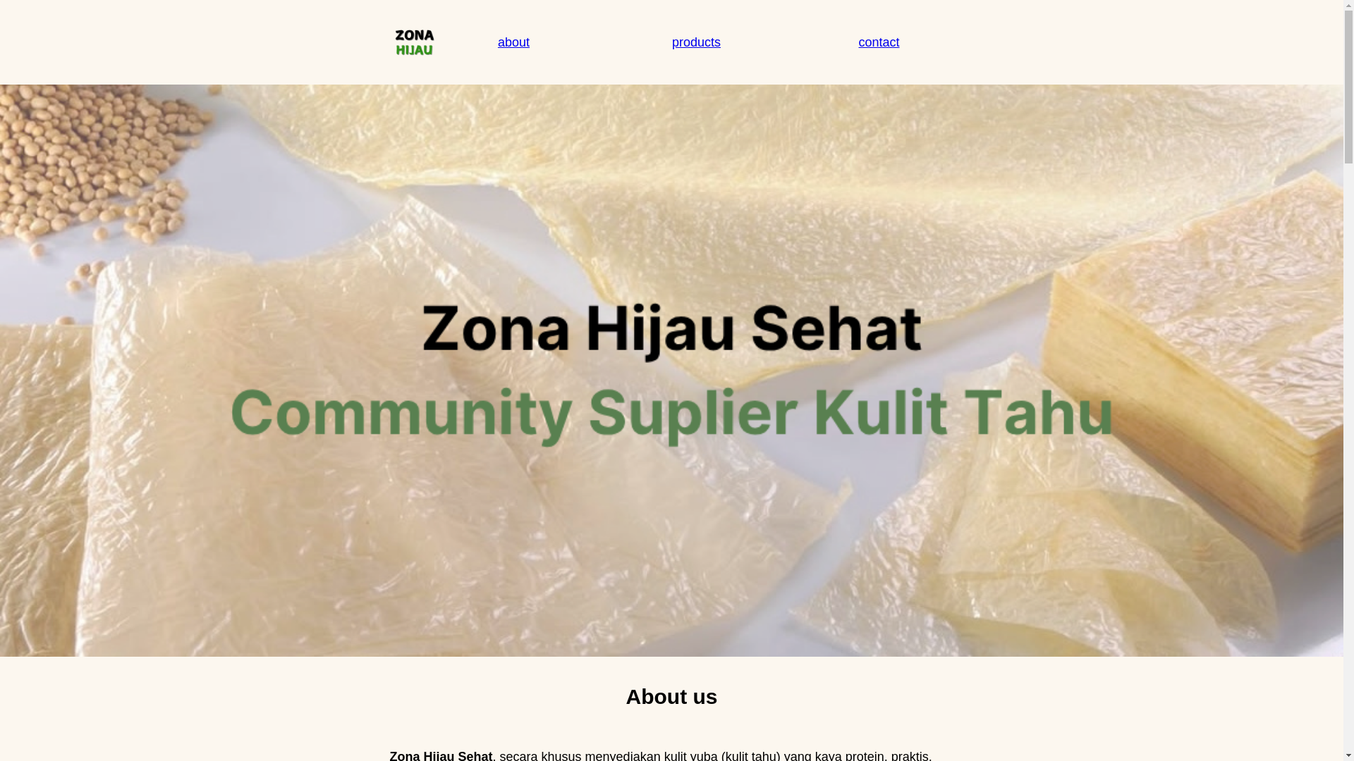 website screenshot of https://zonahijau.cc/