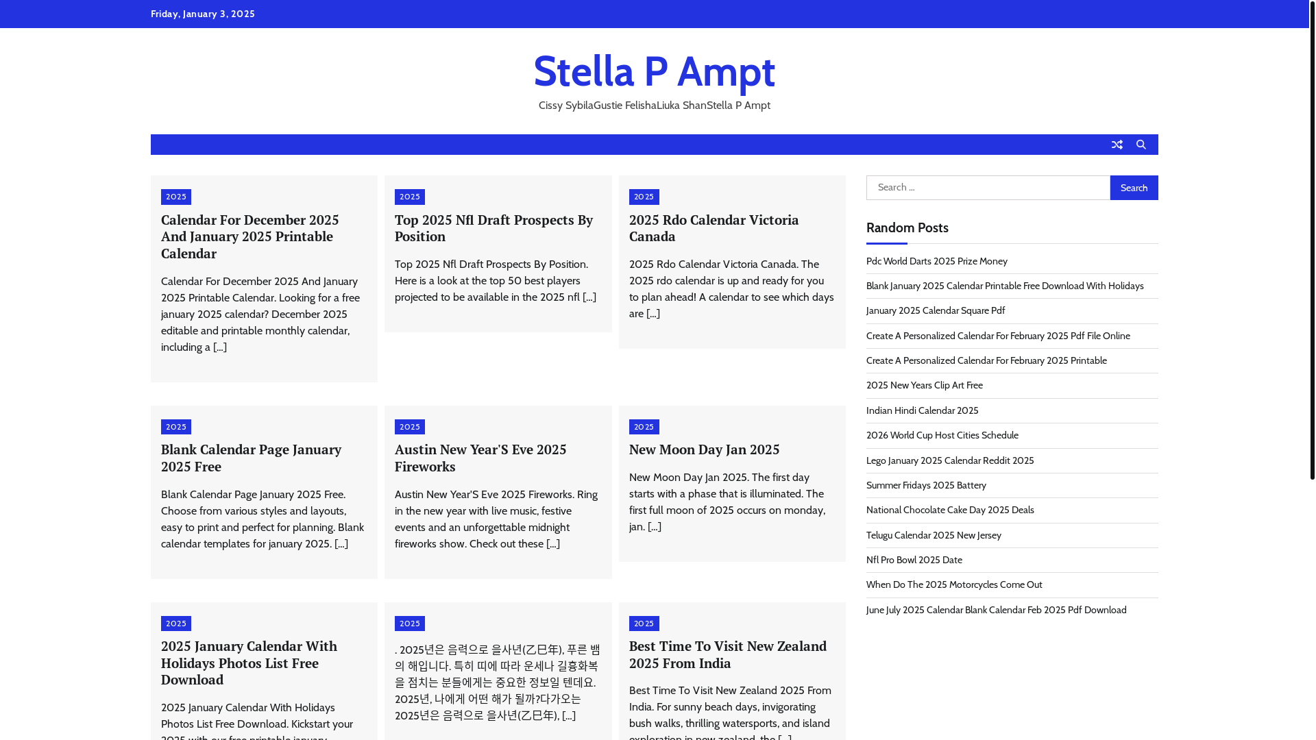 website screenshot of https://stellapampt.pages.dev/